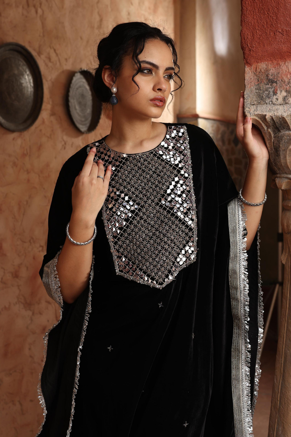 Black Kaftan Set - RTS