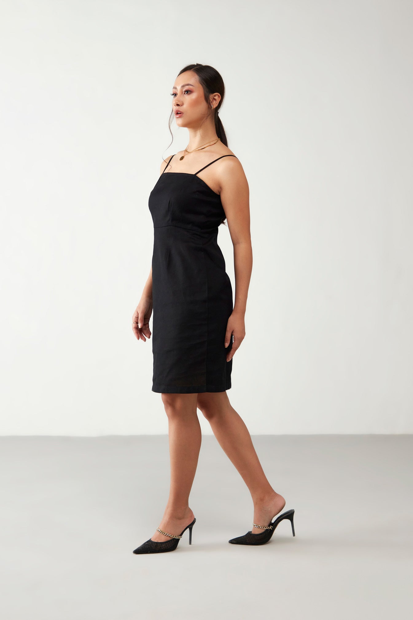 Black Classic Cotton Dress