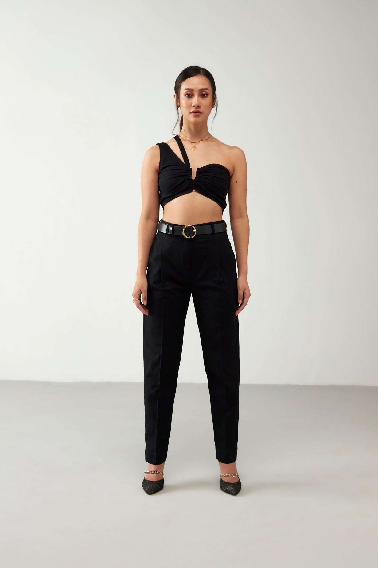 Black Flawless with pleats Trouser
