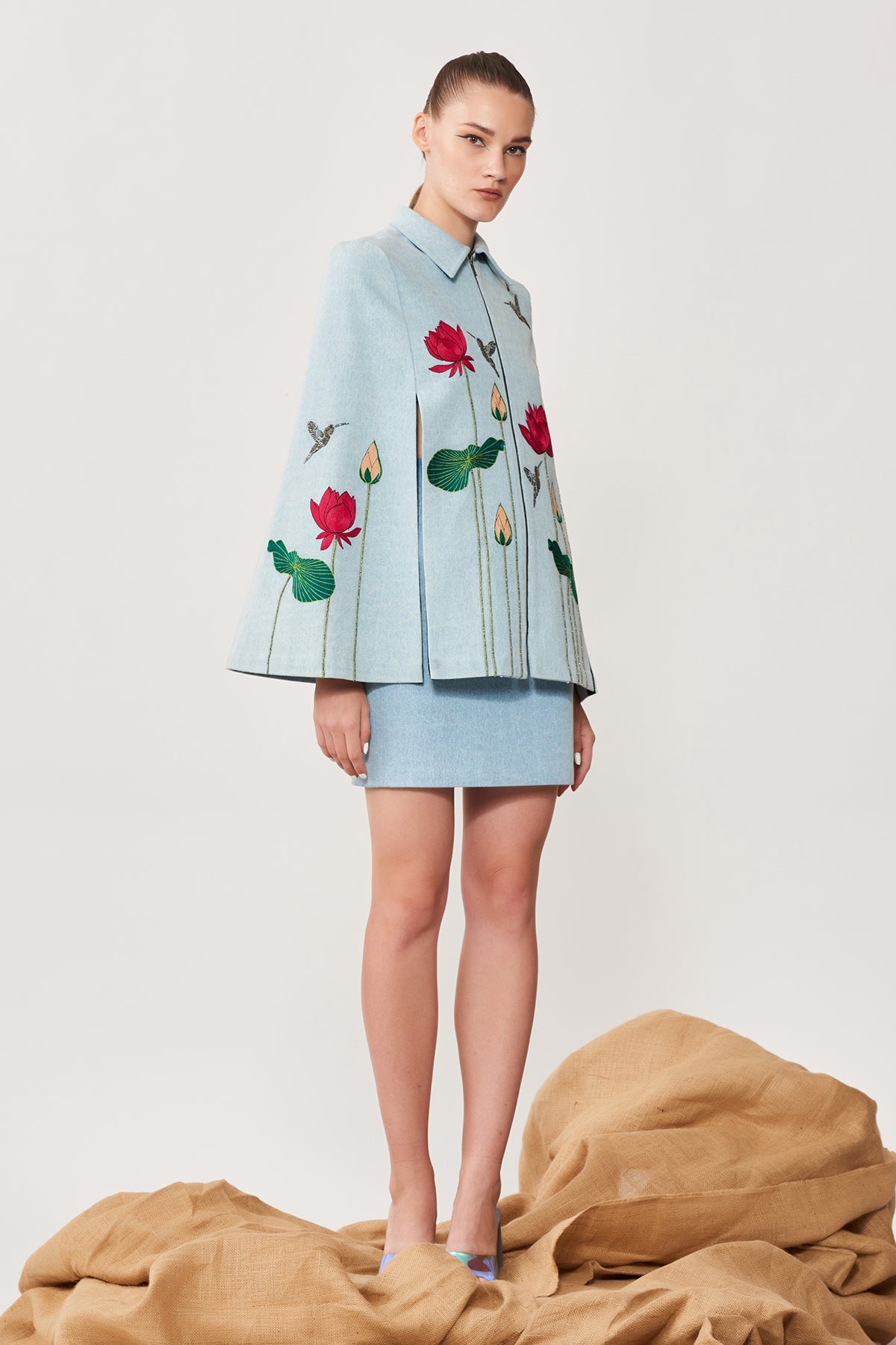 Lotus & Humming Bird Cape