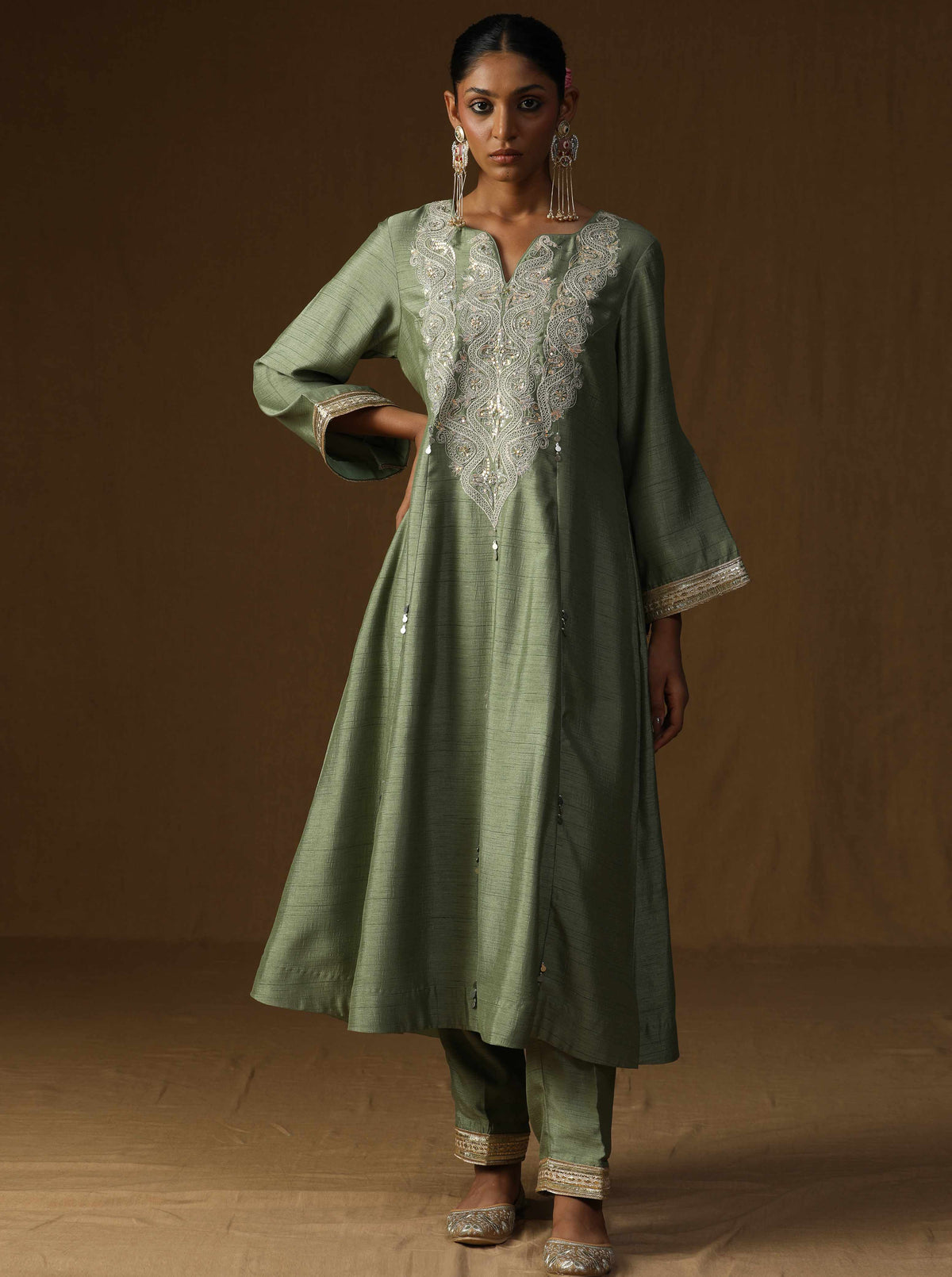 Madhavi � Dhani Embroidered Suit Set