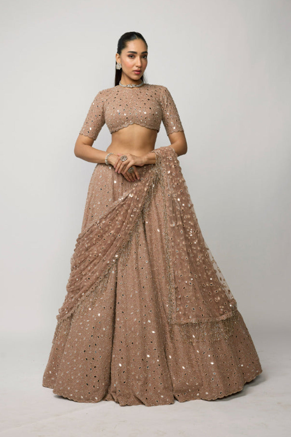Bronze Ros� Lehenga Set