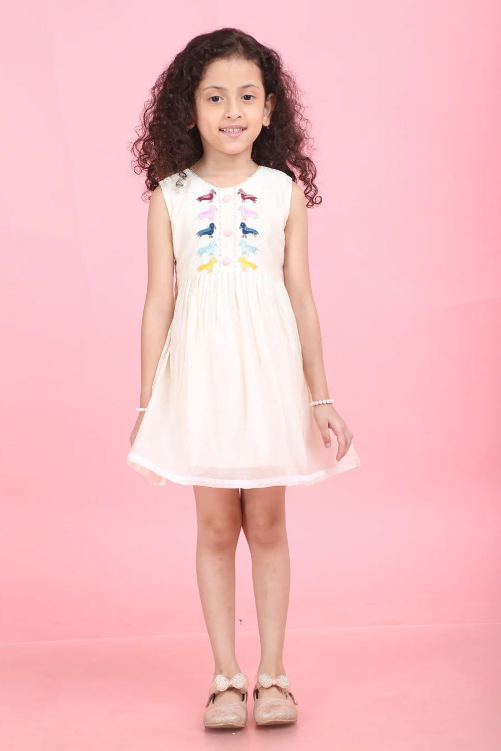 WHITE BIRDS DRESS