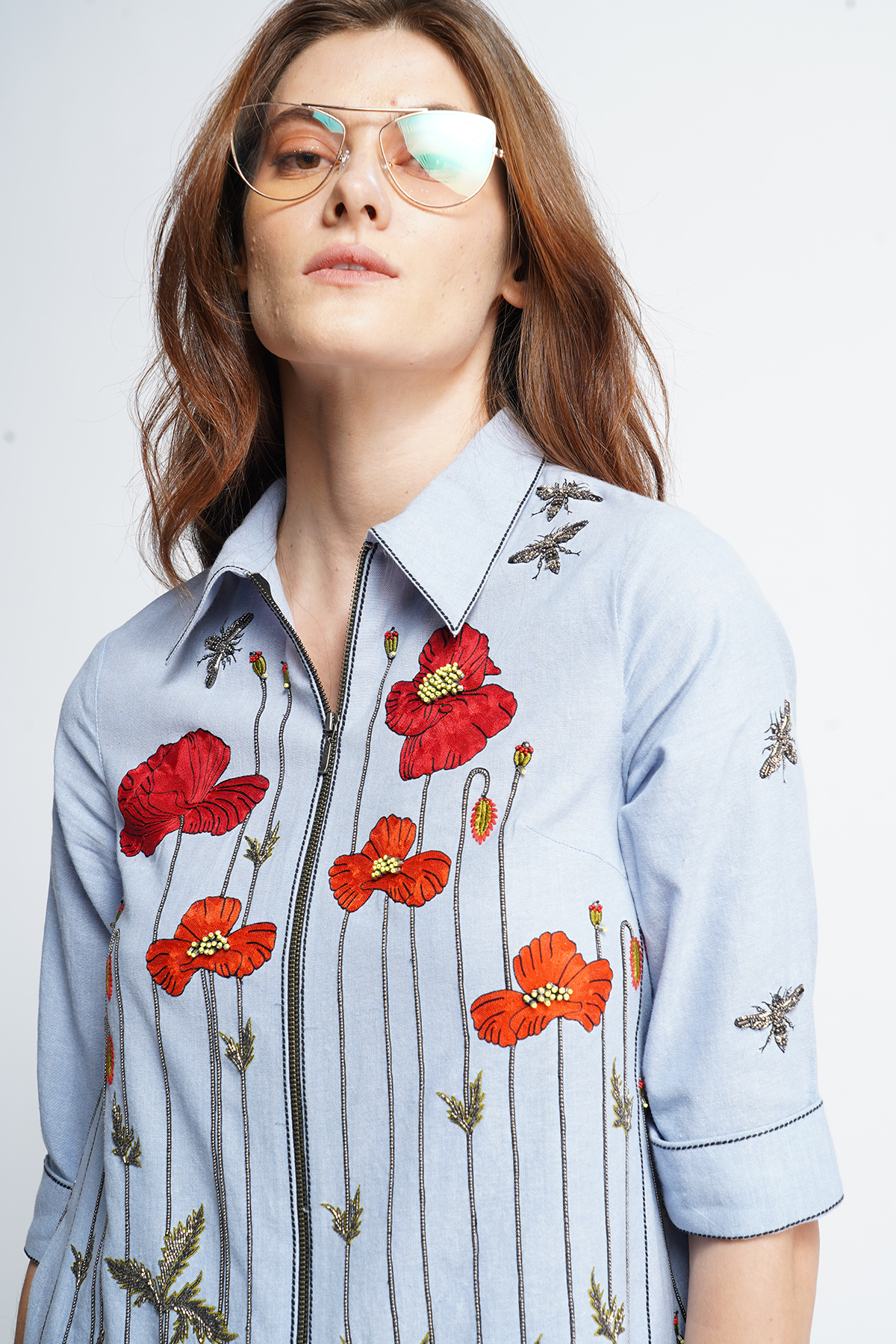Poppy Garden Side Triangle Top
