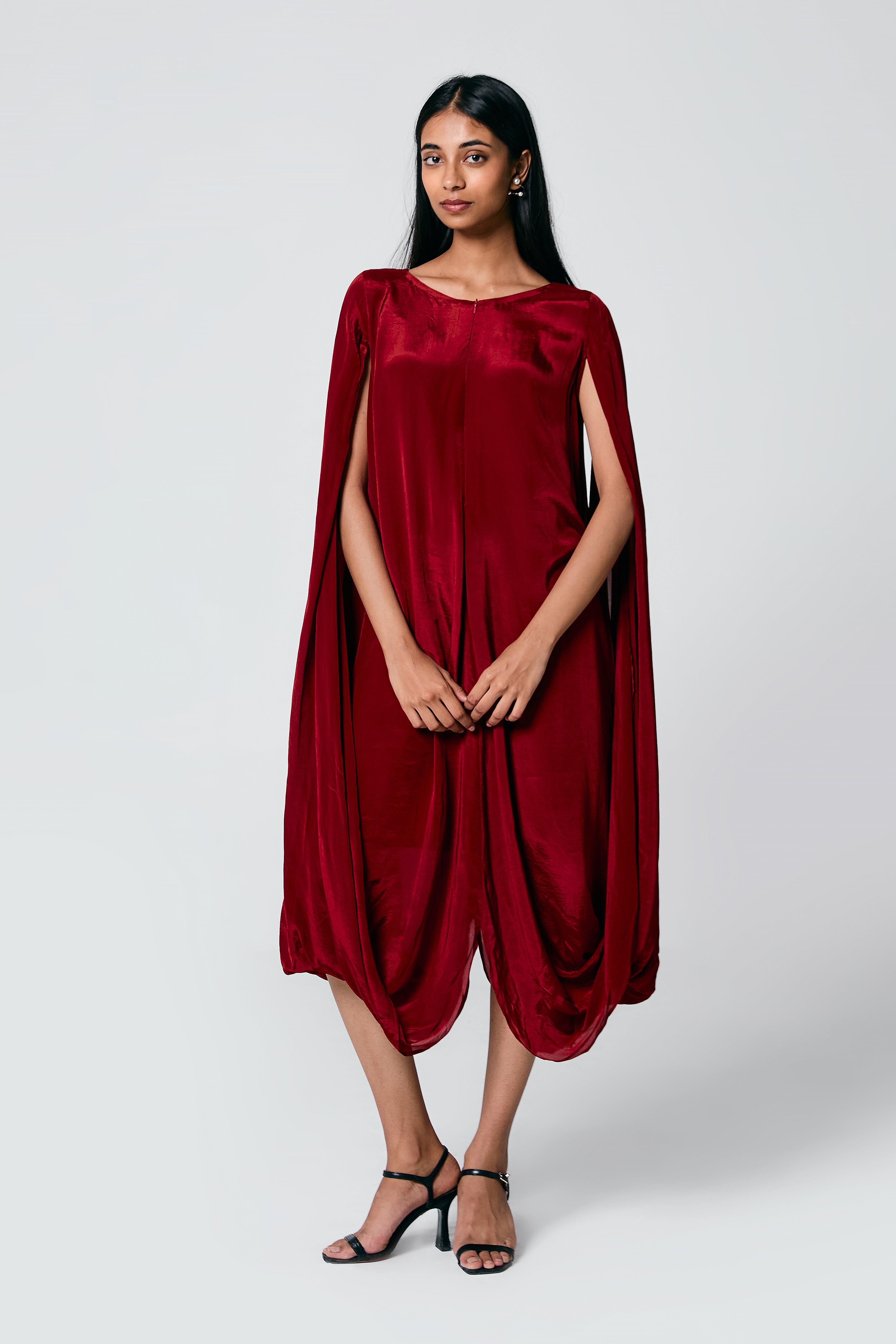 Double Cowl Dress