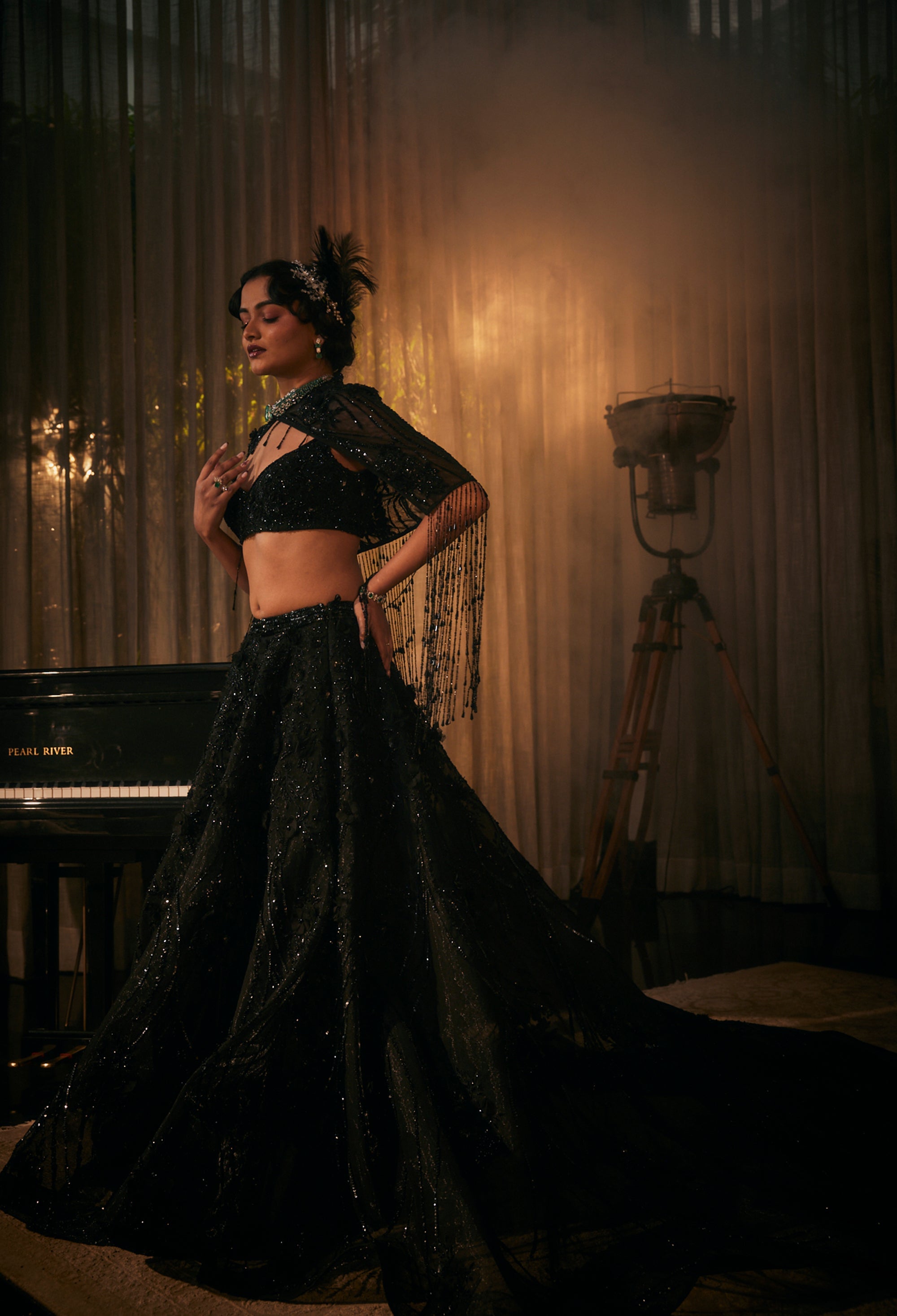 CY Amit GT Fleur de Jardin Embroidered Lehenga Set Side 1