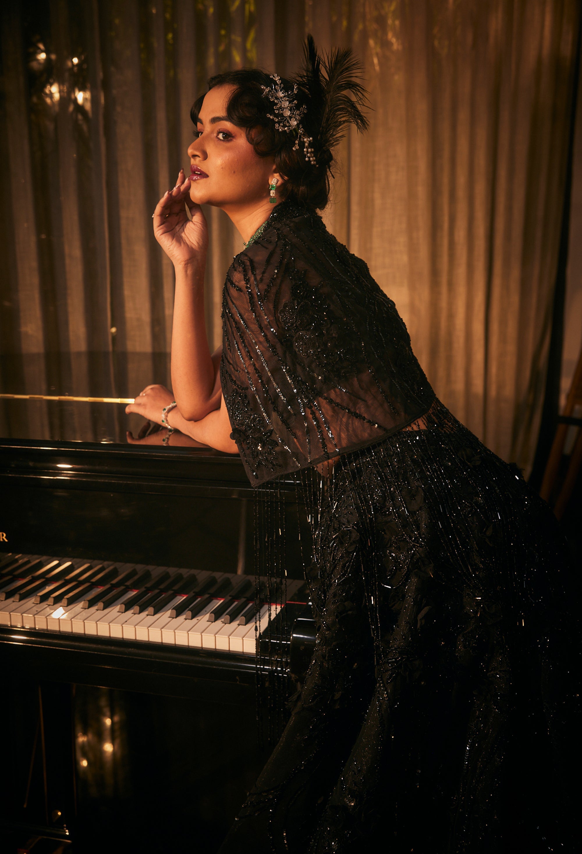 CY Amit GT Fleur de Jardin Embroidered Lehenga Set Closeup 1