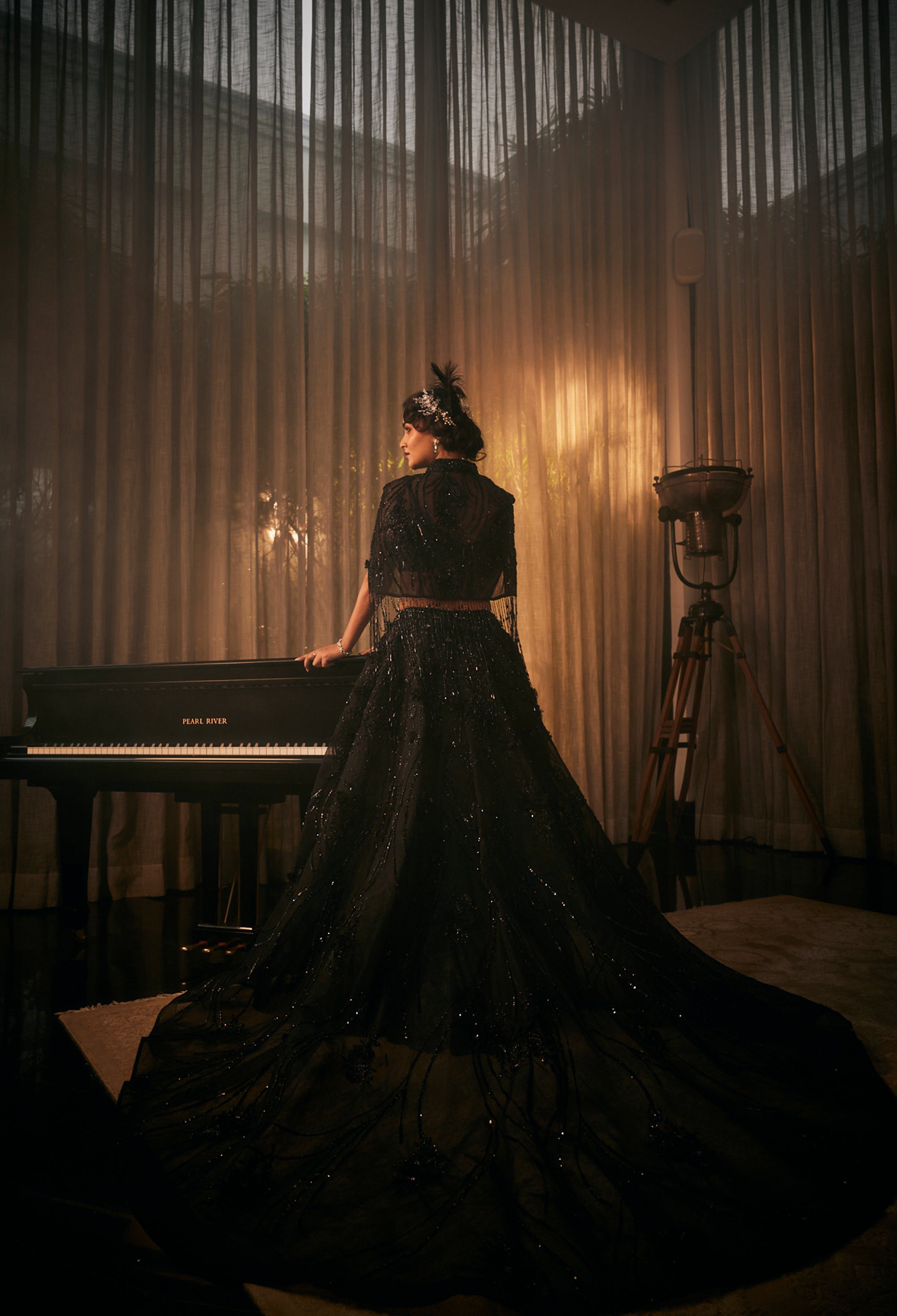 CY Amit GT Fleur de Jardin Embroidered Lehenga Set Back 1