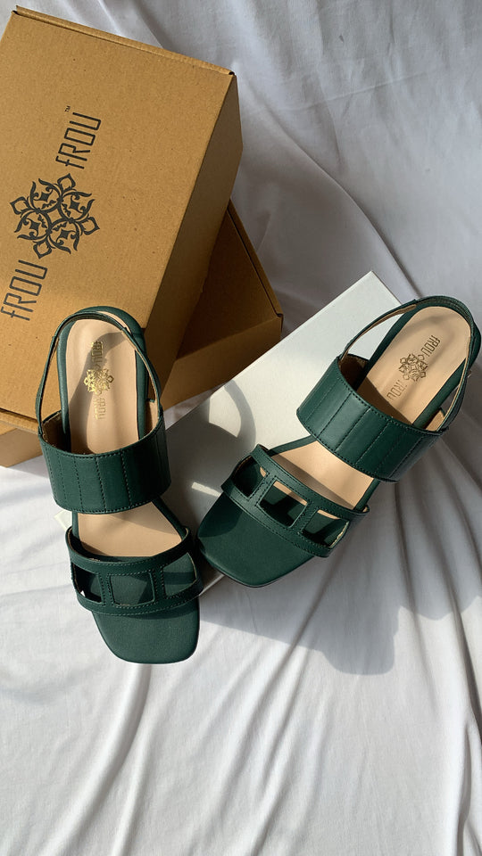 Bria Sandals - Forest Green