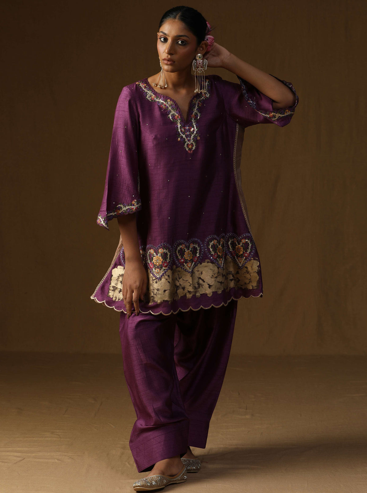 Vanya  Mridul Baingani Embroidered Suit Set