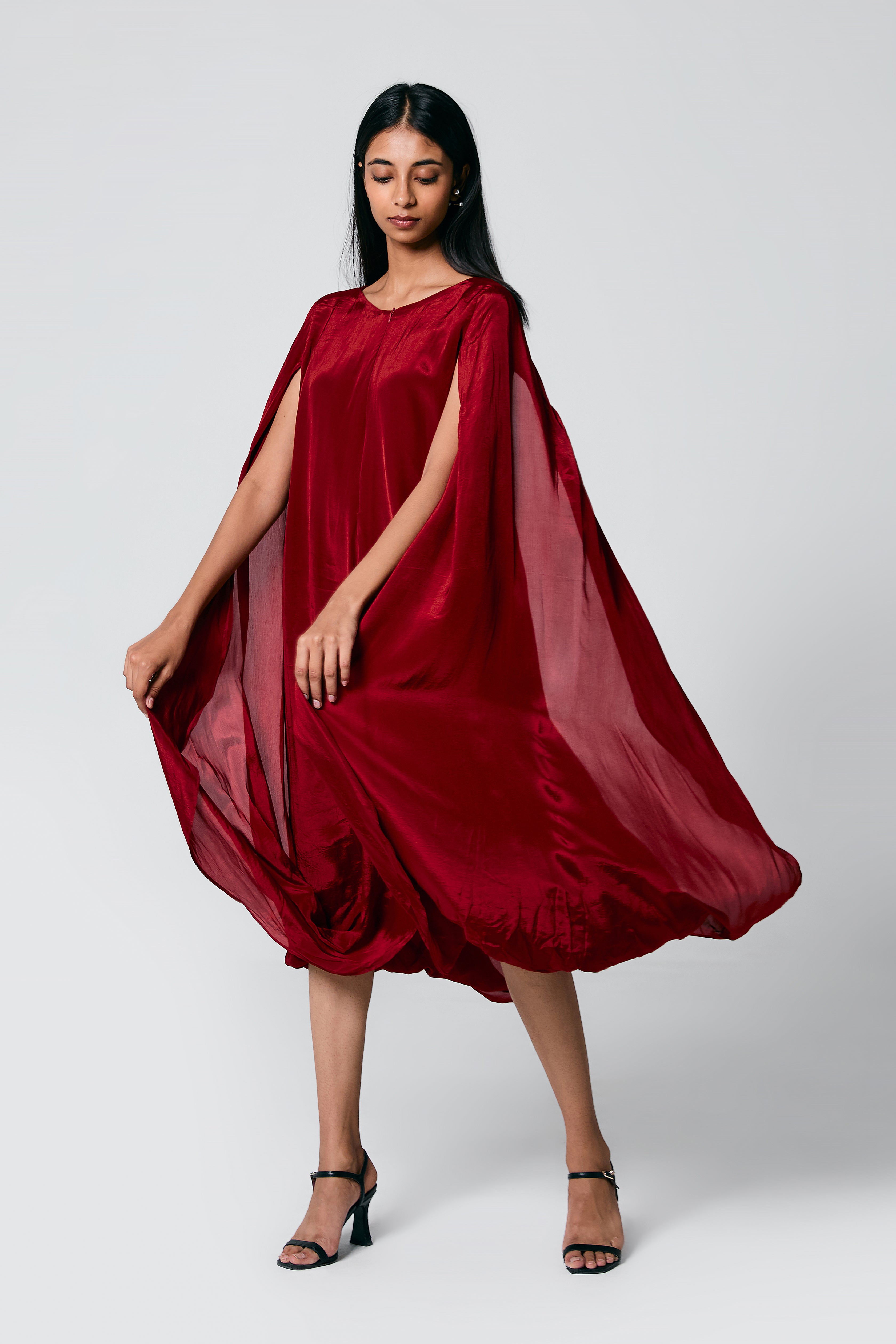 Double Cowl Dress