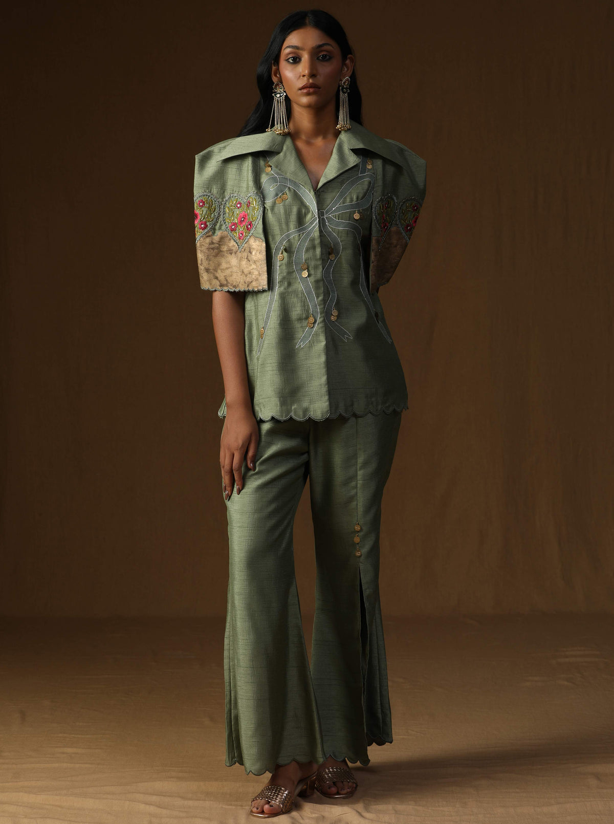 Chitra Pista Noor  The Artisan Rooh Co-ord Set
