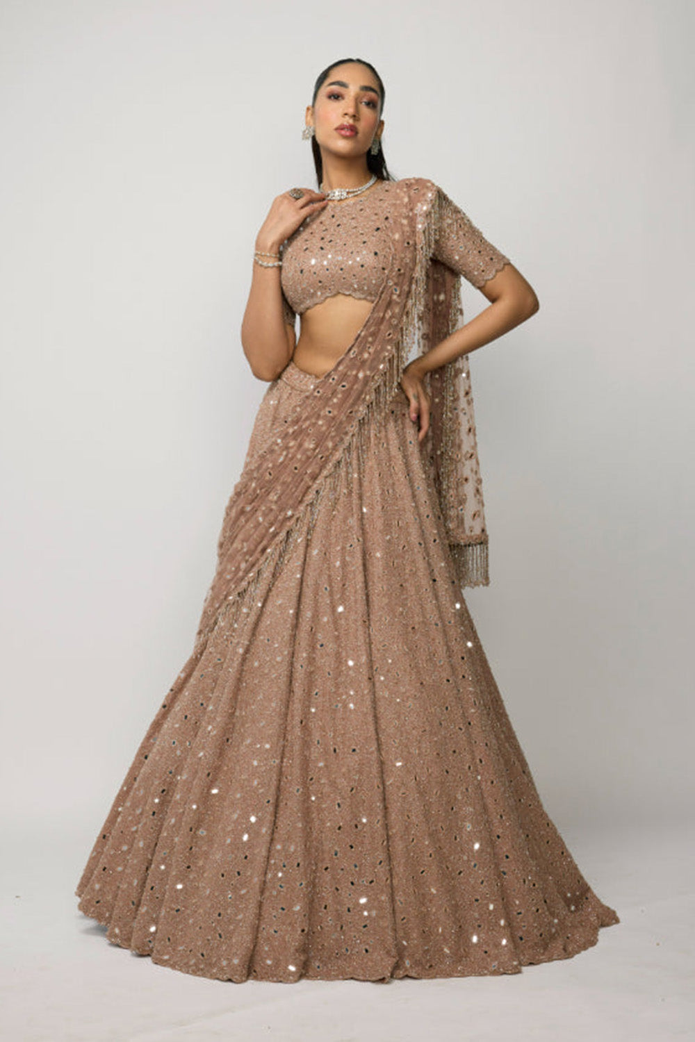 Bronze Ros� Lehenga Set