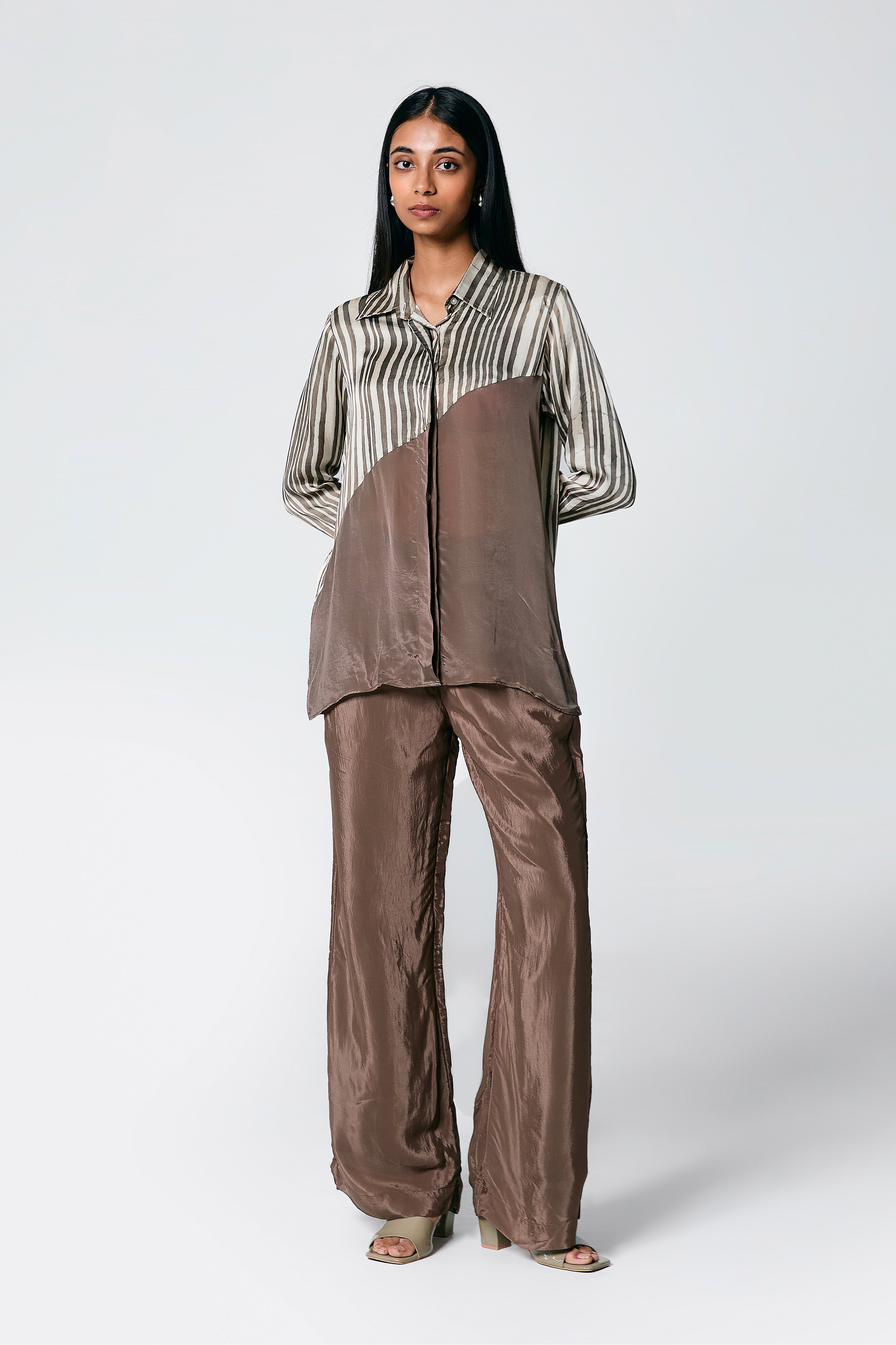 Diagonal shirt coord