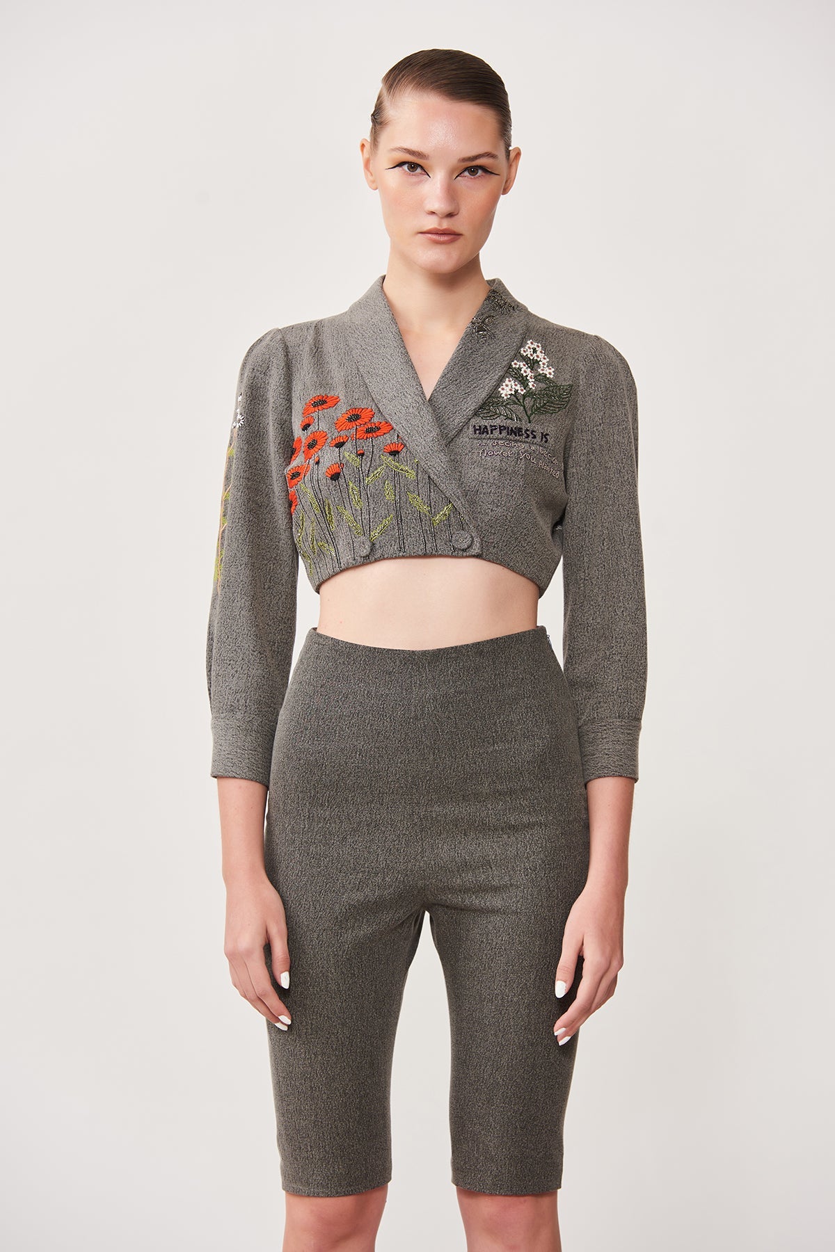 Daisy Bee Wrap Short Jacket