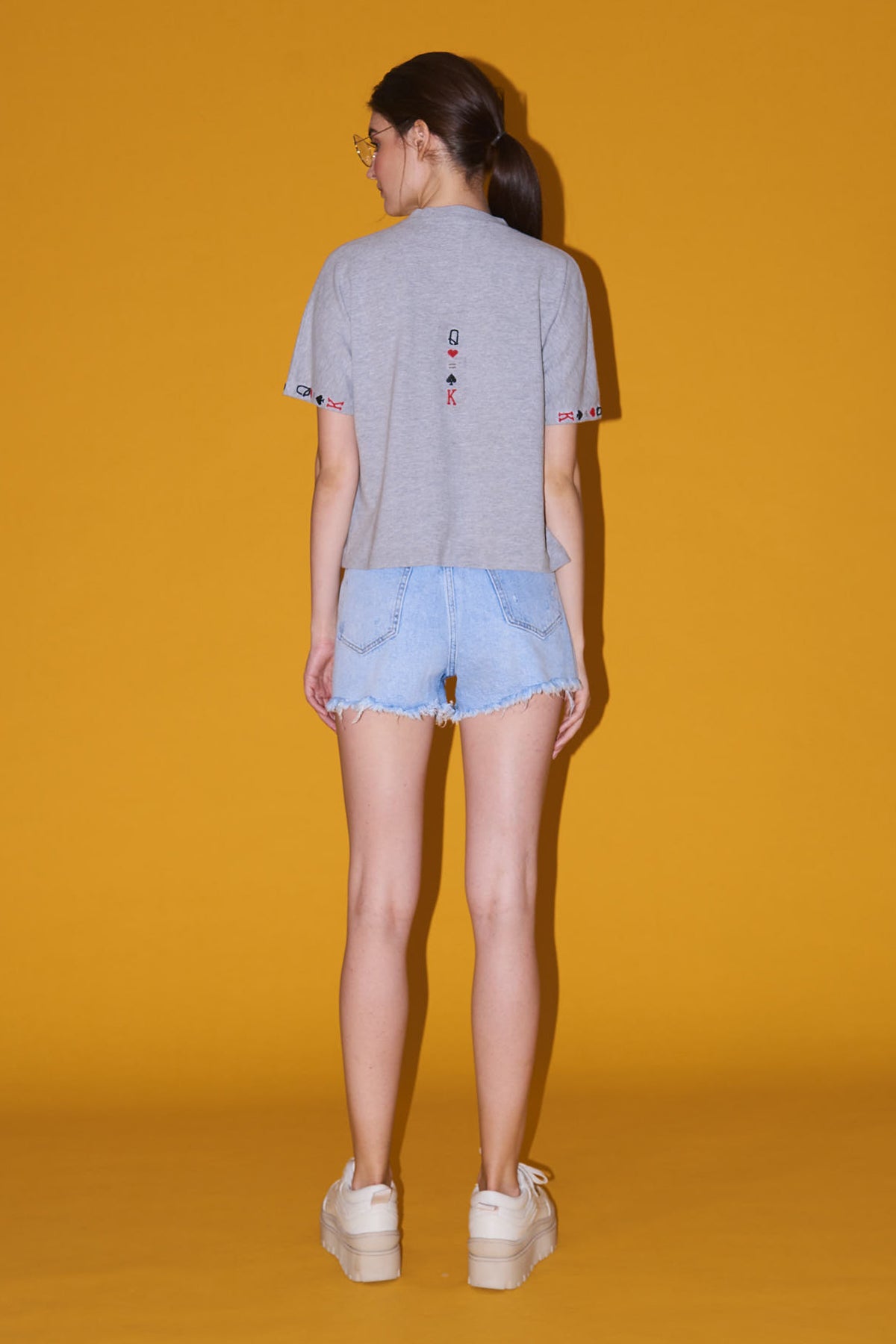 Crowns Front Zip Boxy T-shirt