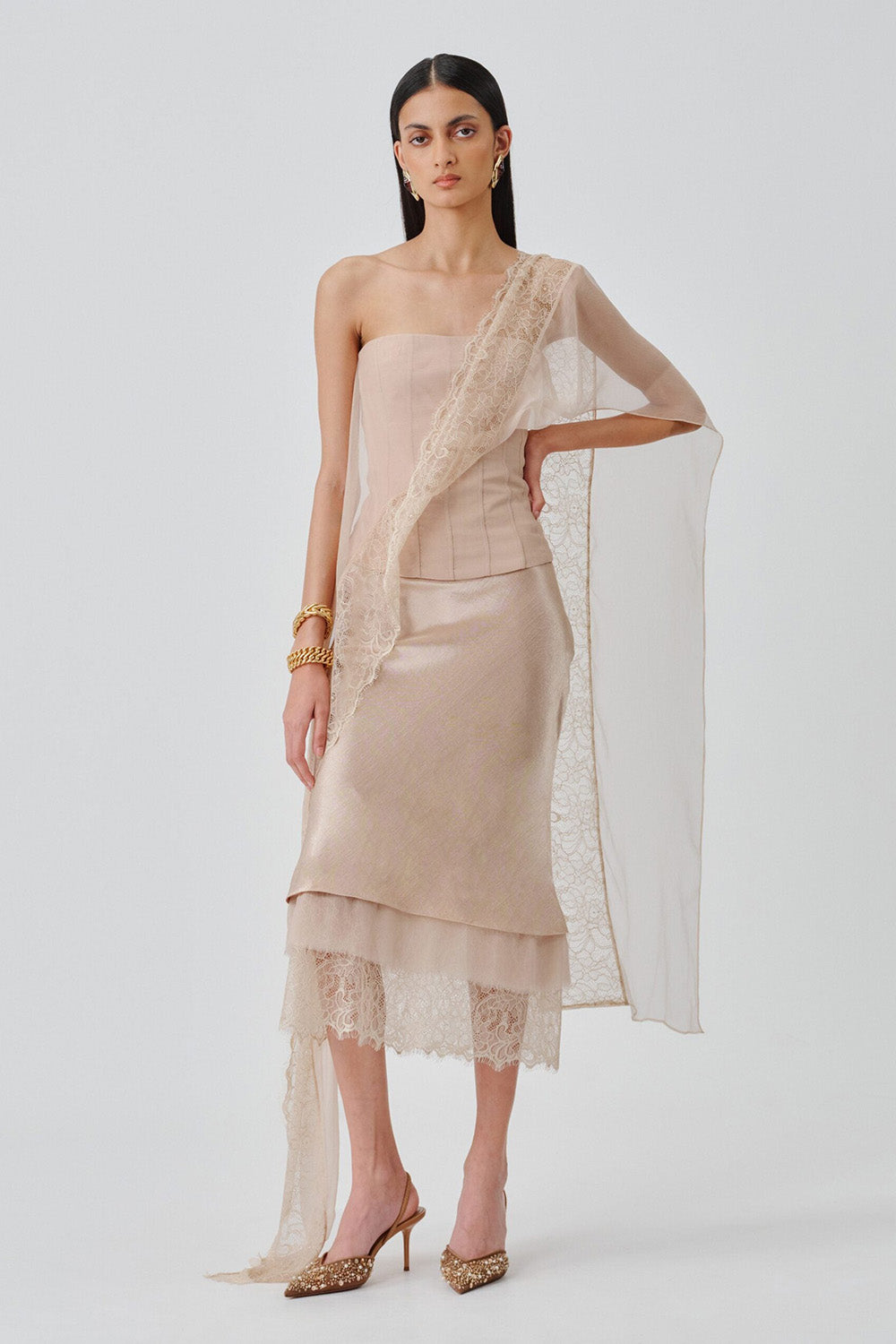 Soft Veil Corset Top