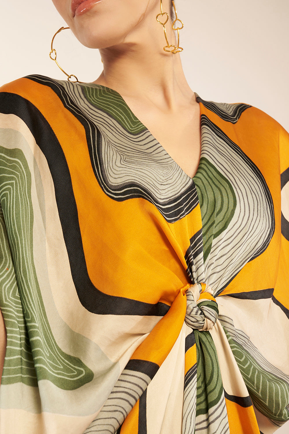 Printed Kaftan Dress