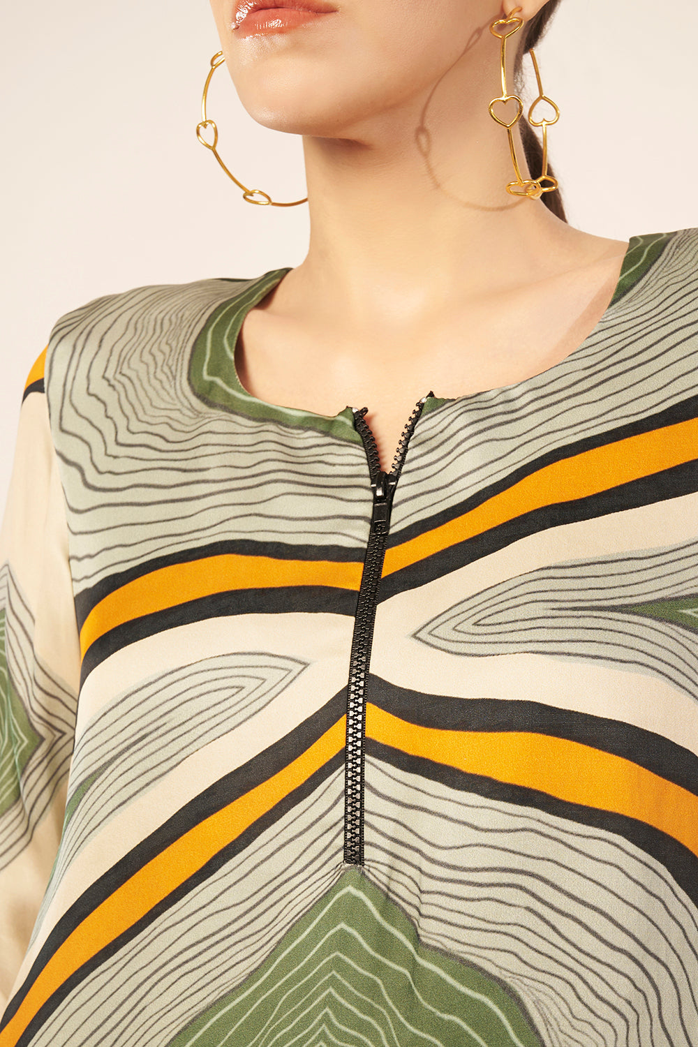 Printed Short Tiered Dress