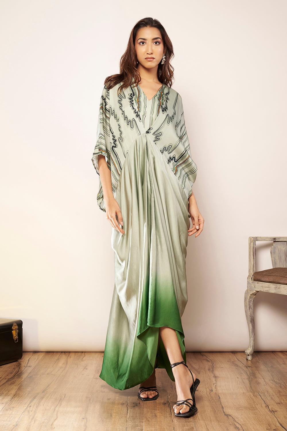 Printed Ombre Kaftan