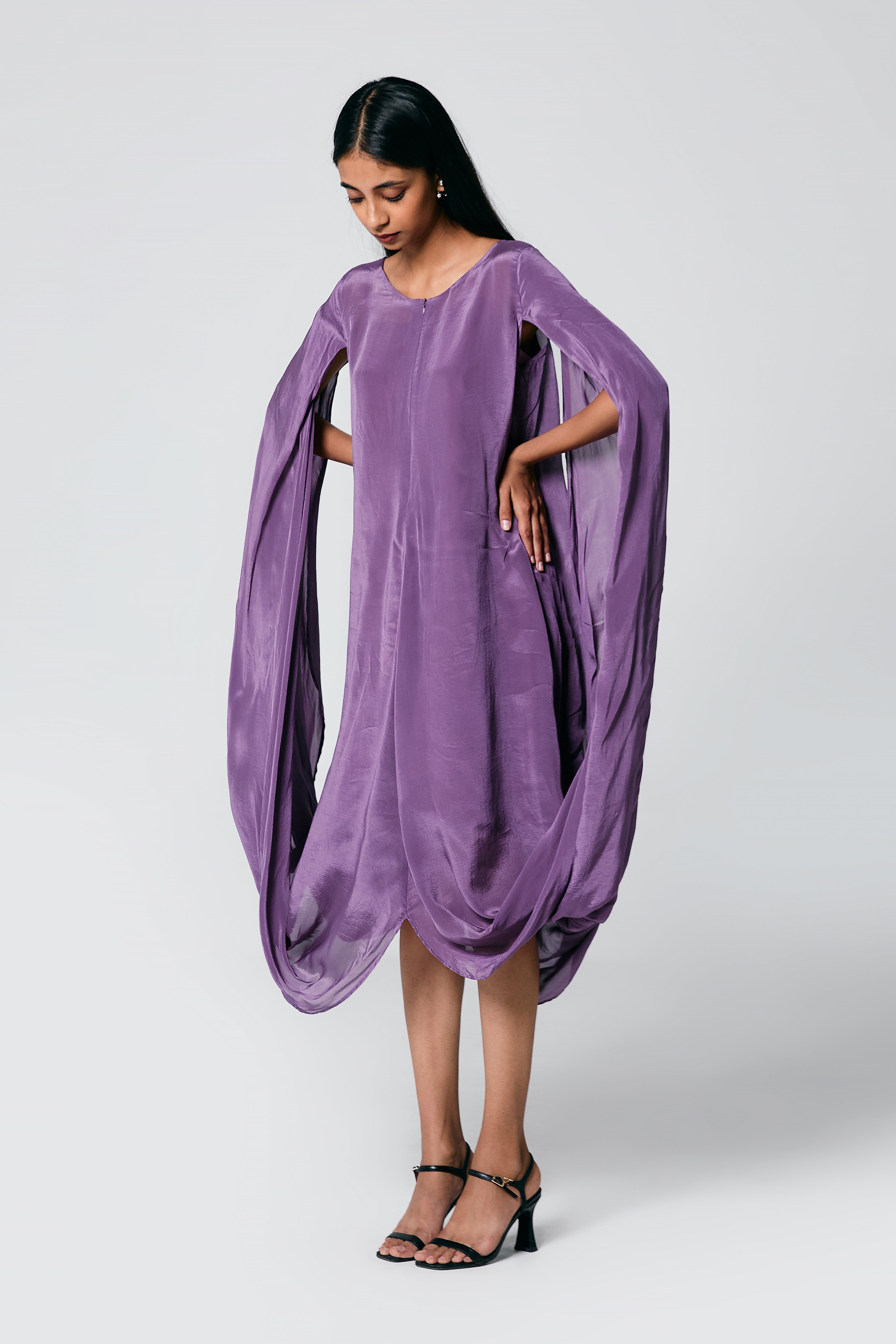 Double Cowl Dress