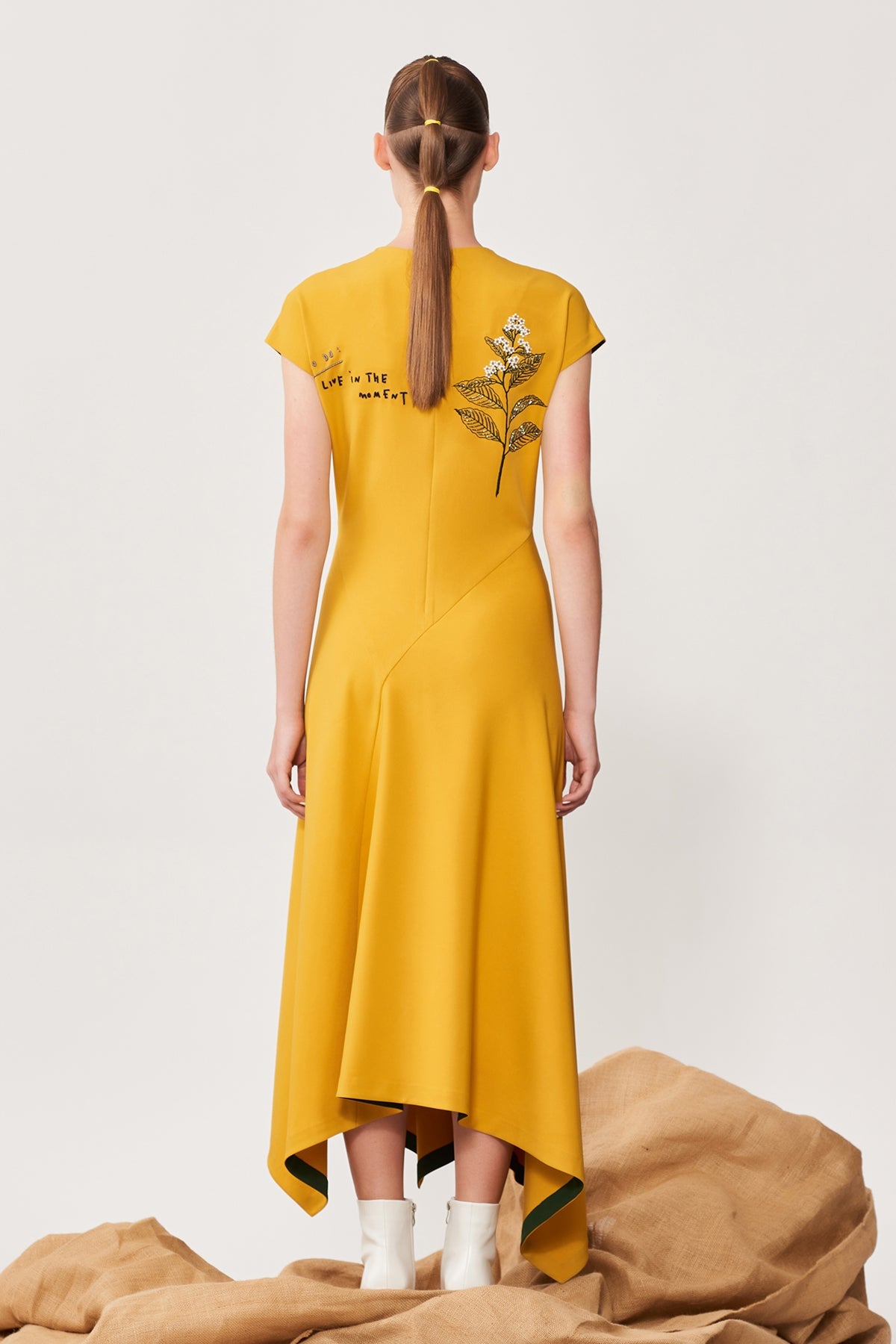 Live in the Moment Panelled Handkerchief Long Dress