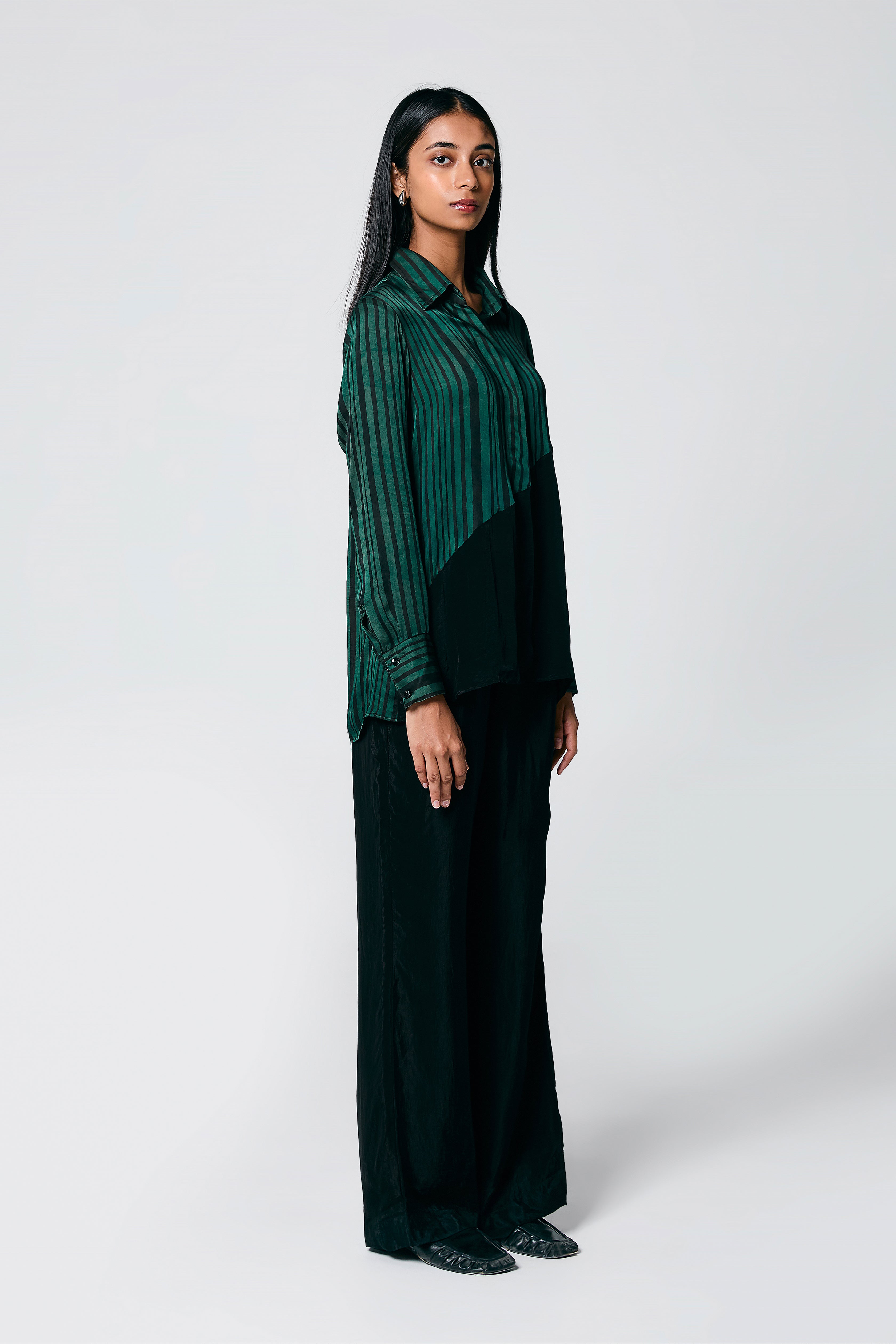 Diagonal shirt coord