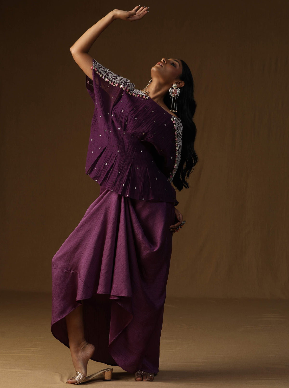 Indulekha  Noor Neel Indo-Western Set