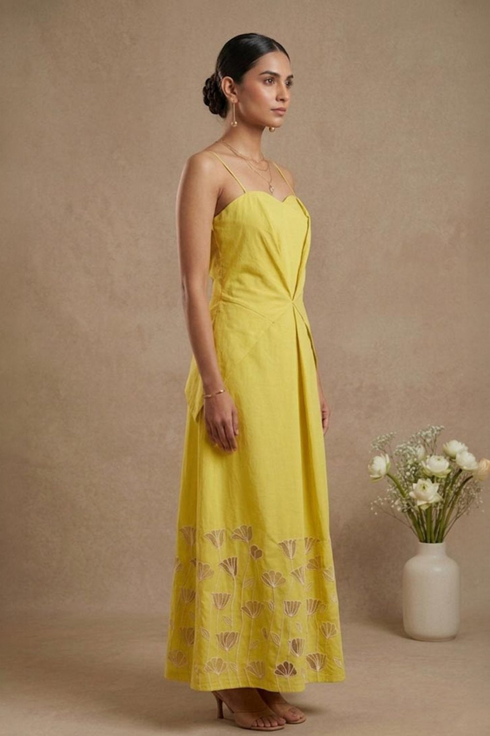 THETAA Stella -Hand-Embroidered Cotton Poplin Dress
