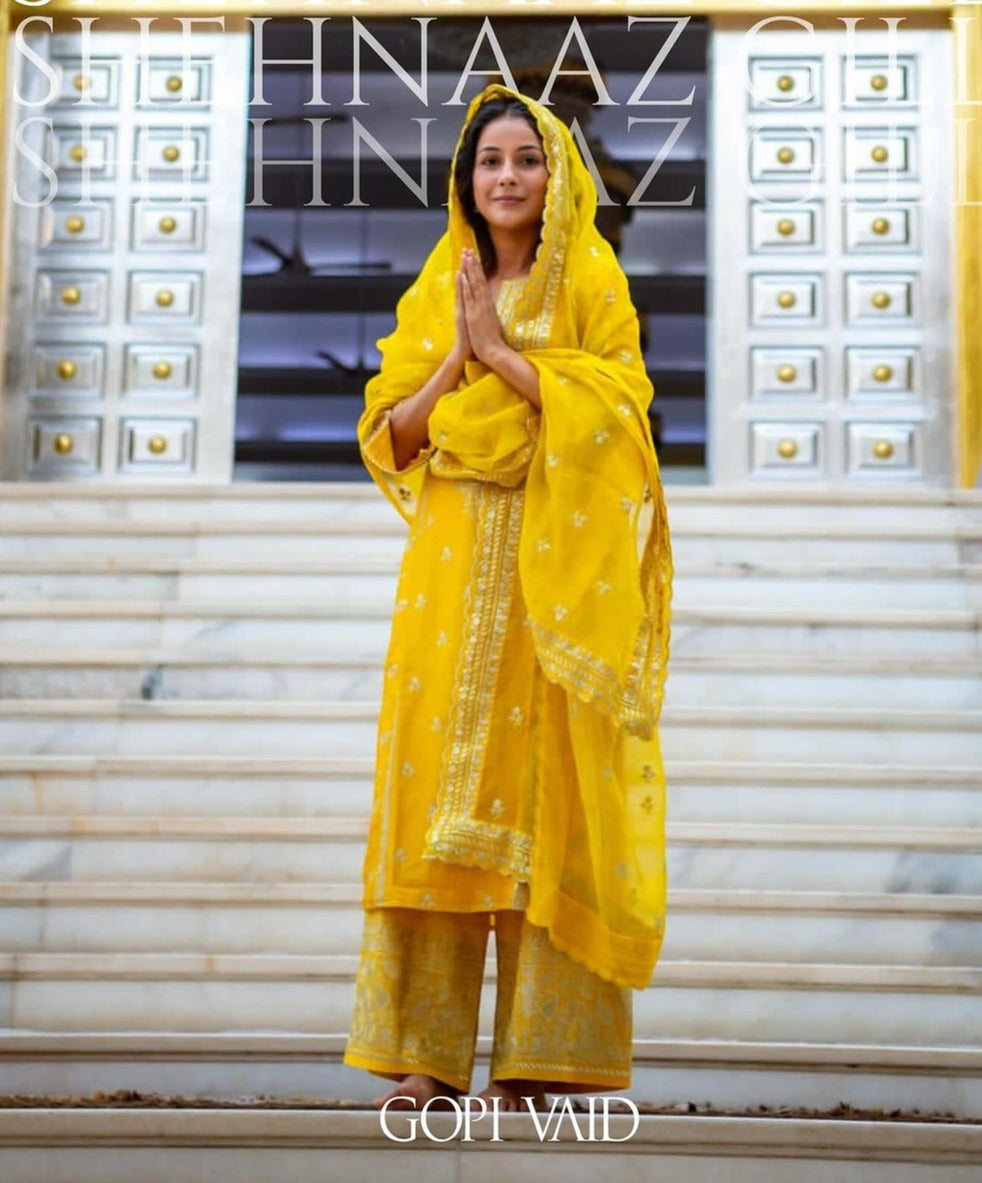 New Rati Yellow Palazzo Set
