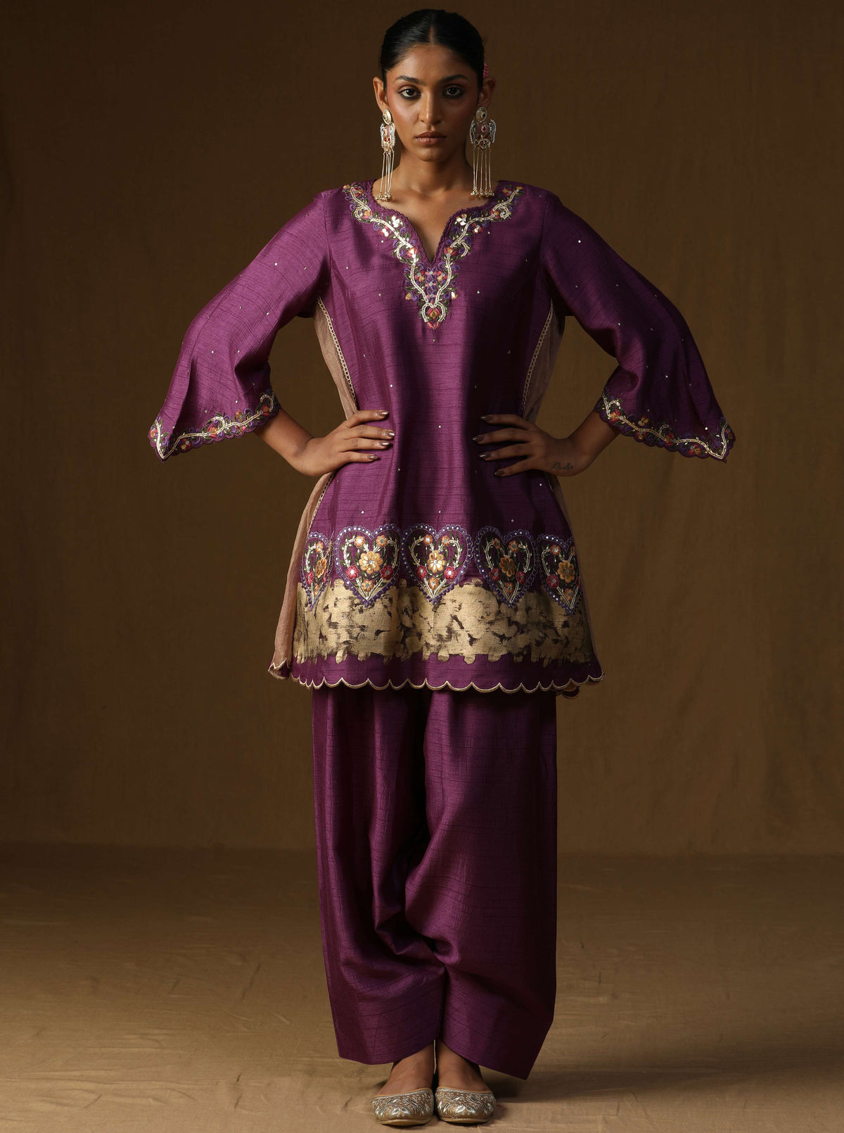 Vanya  Mridul Baingani Embroidered Suit Set