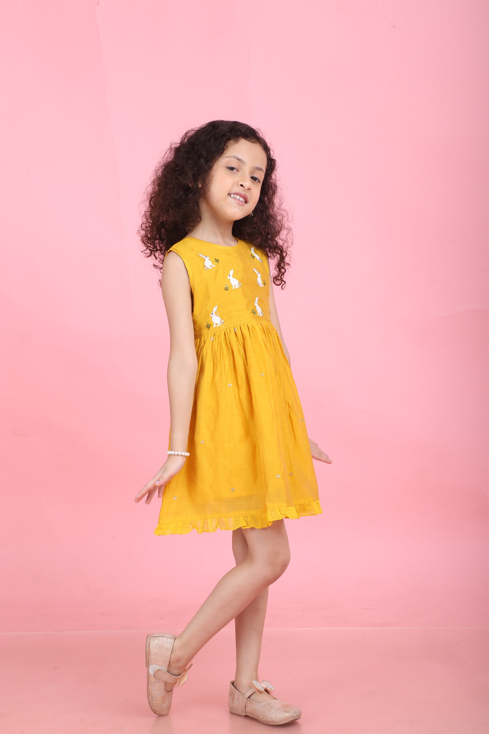 YELLOW RABBIT DRESS