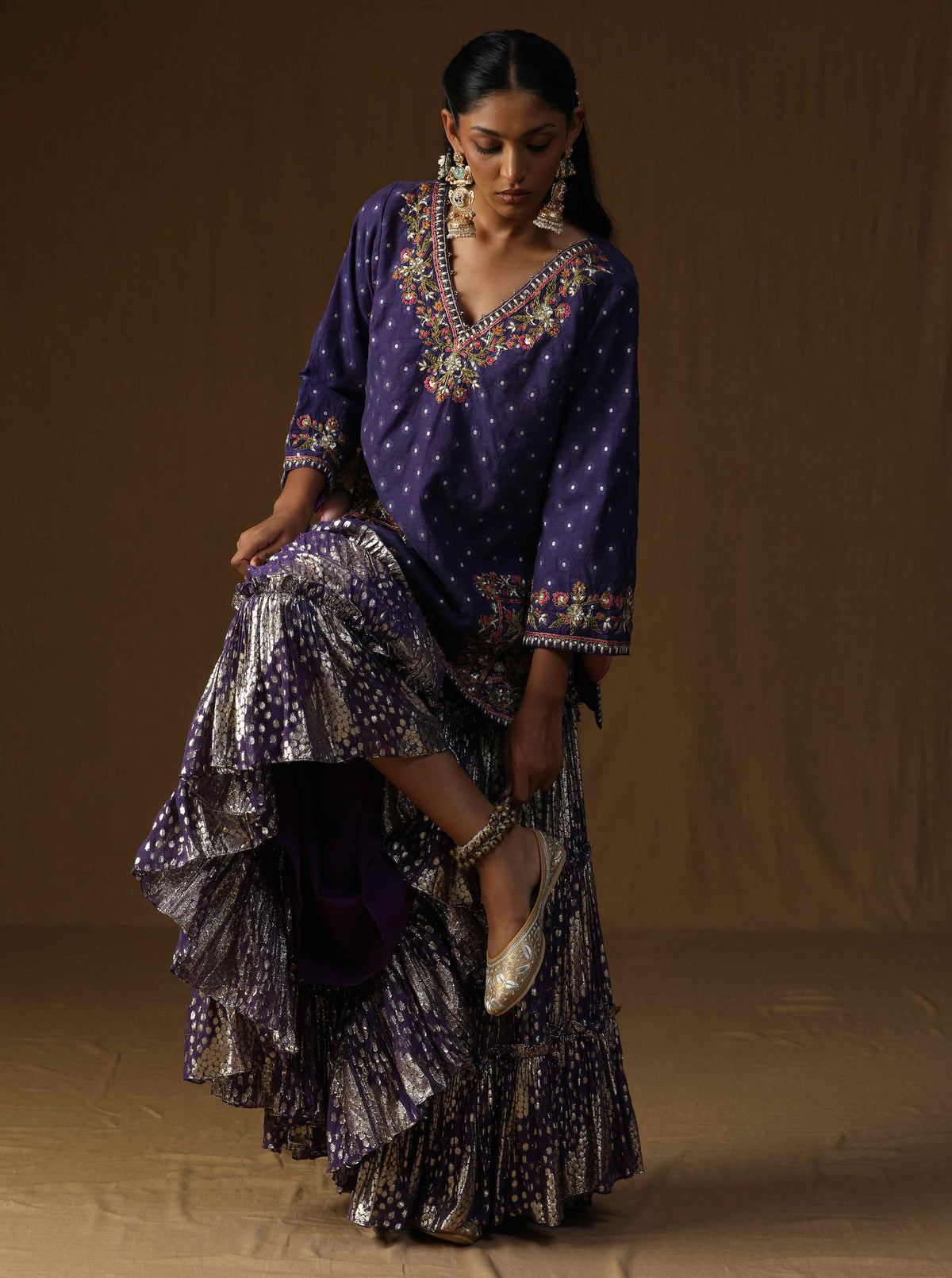 Noorika -Neel Kusum Sharara Set