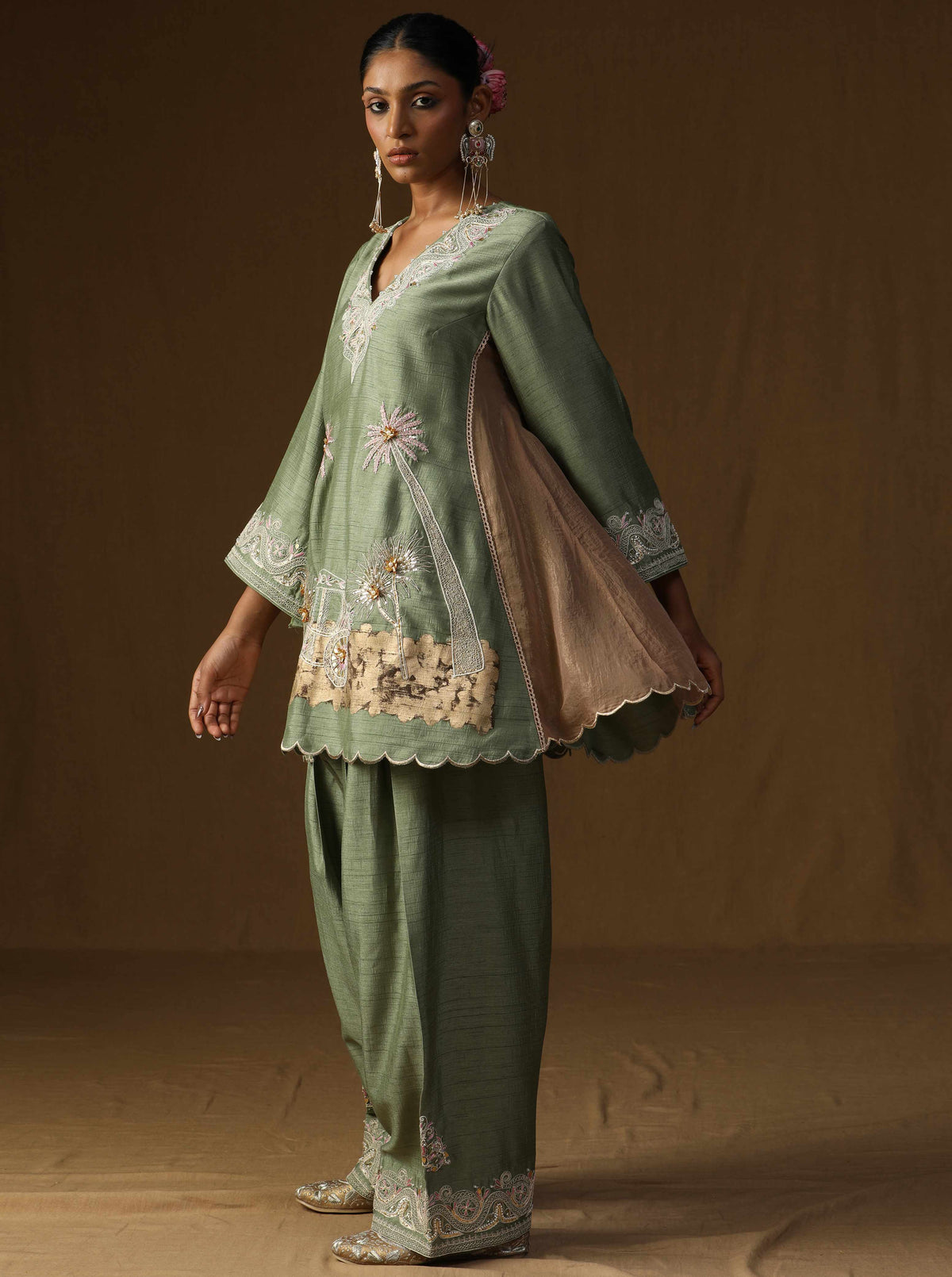 Vanya  Harit Embroidered Suit Set