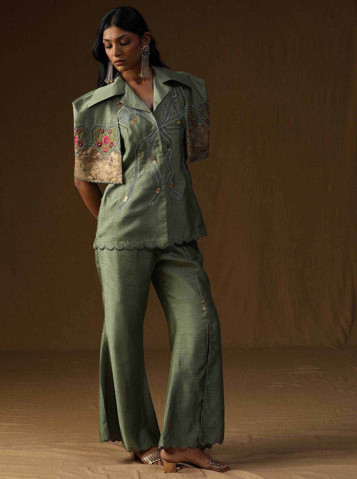 Chitra Pista Noor  The Artisan Rooh Co-ord Set