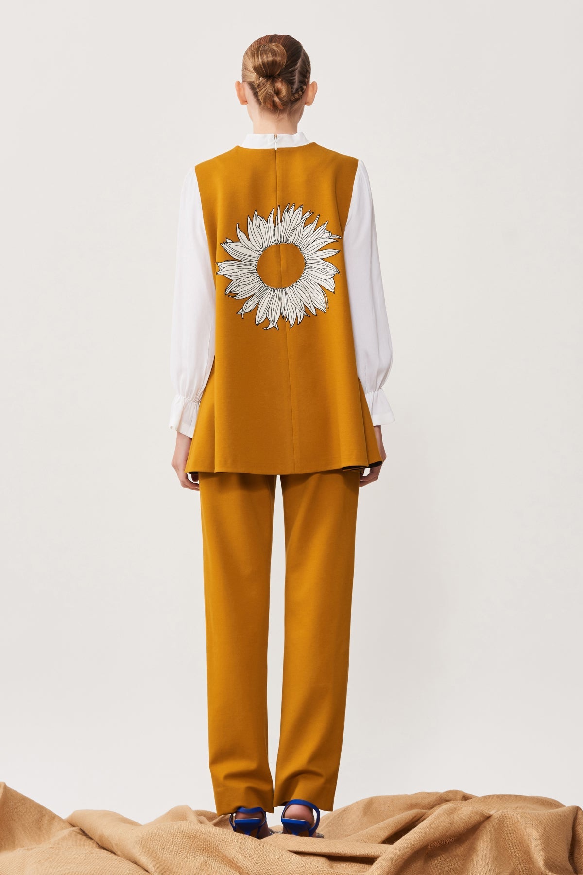 Sunflower Flared Top With Straight Pant