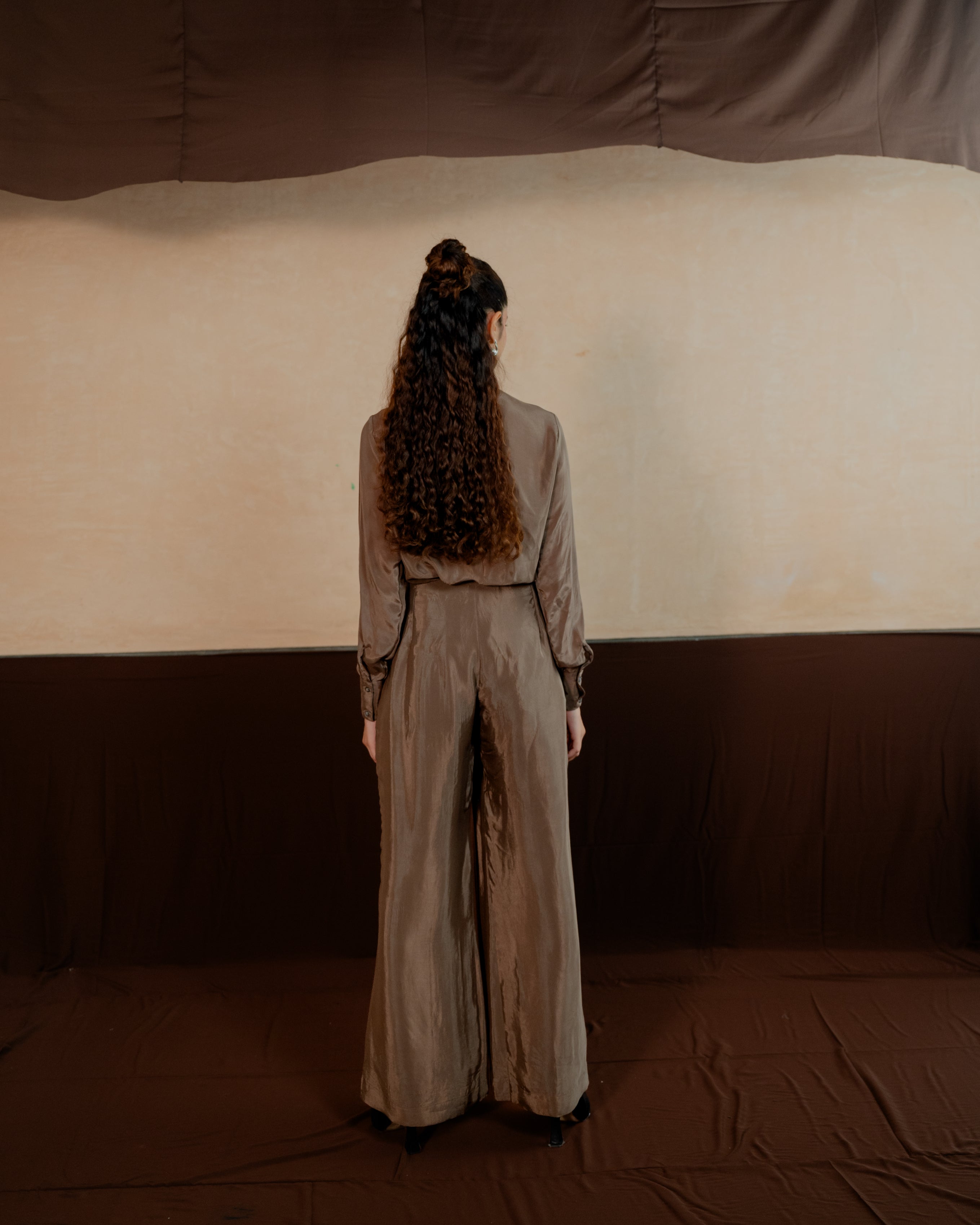 Pleated Shirt Co-ord