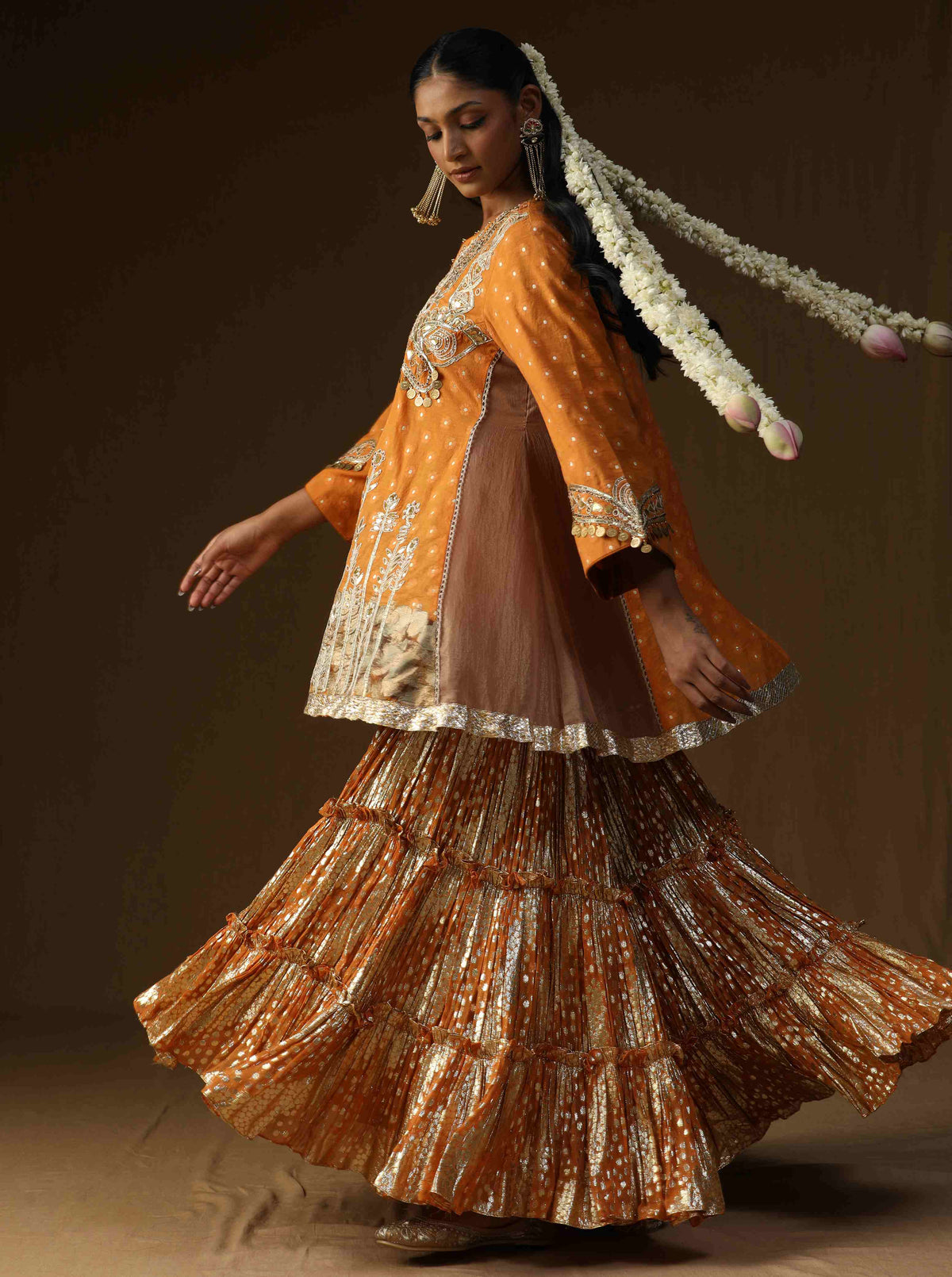 Rasika  Kesari Embroidered Sharara Set