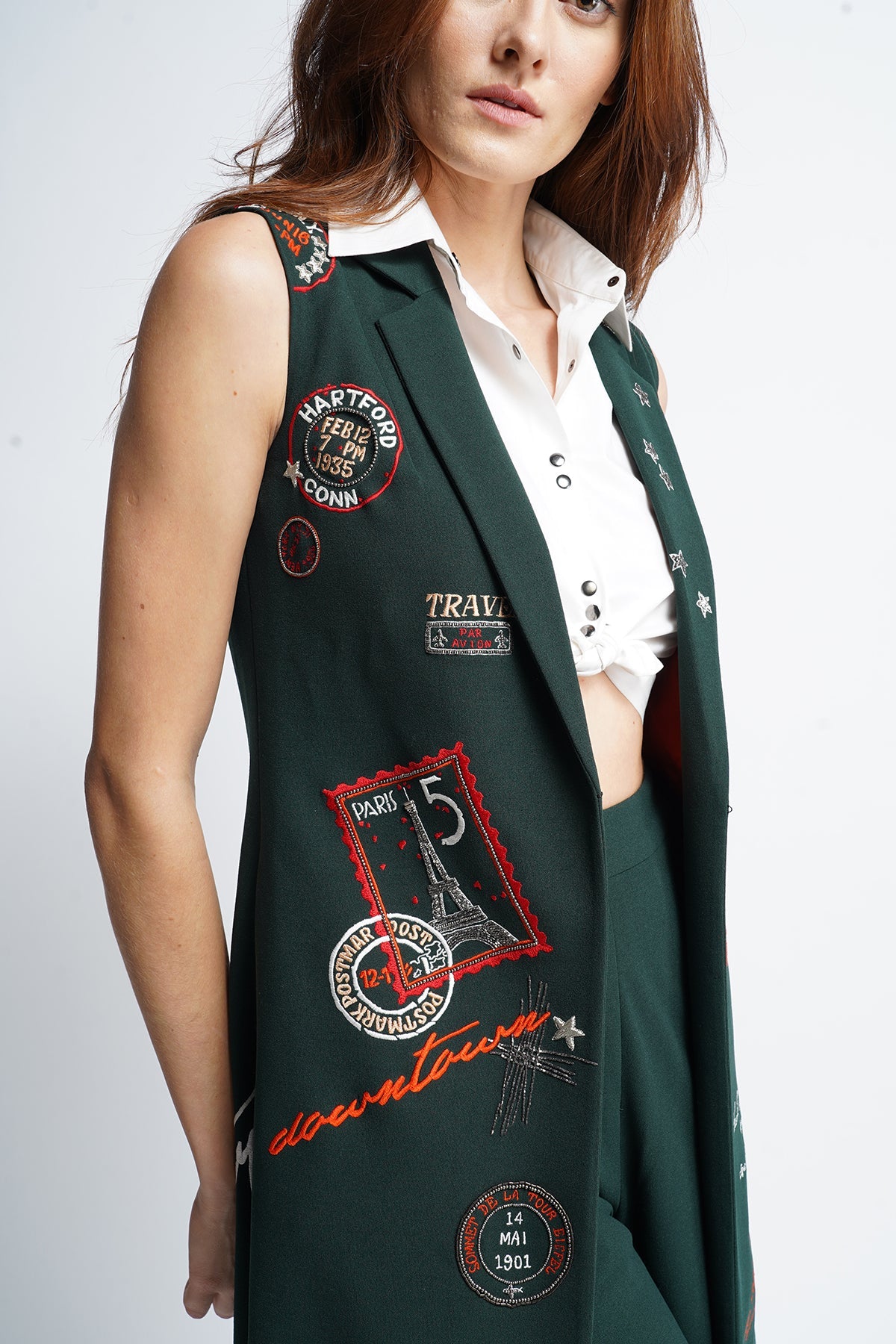 Dancing Downtown Sleeveless Jacket with Pants