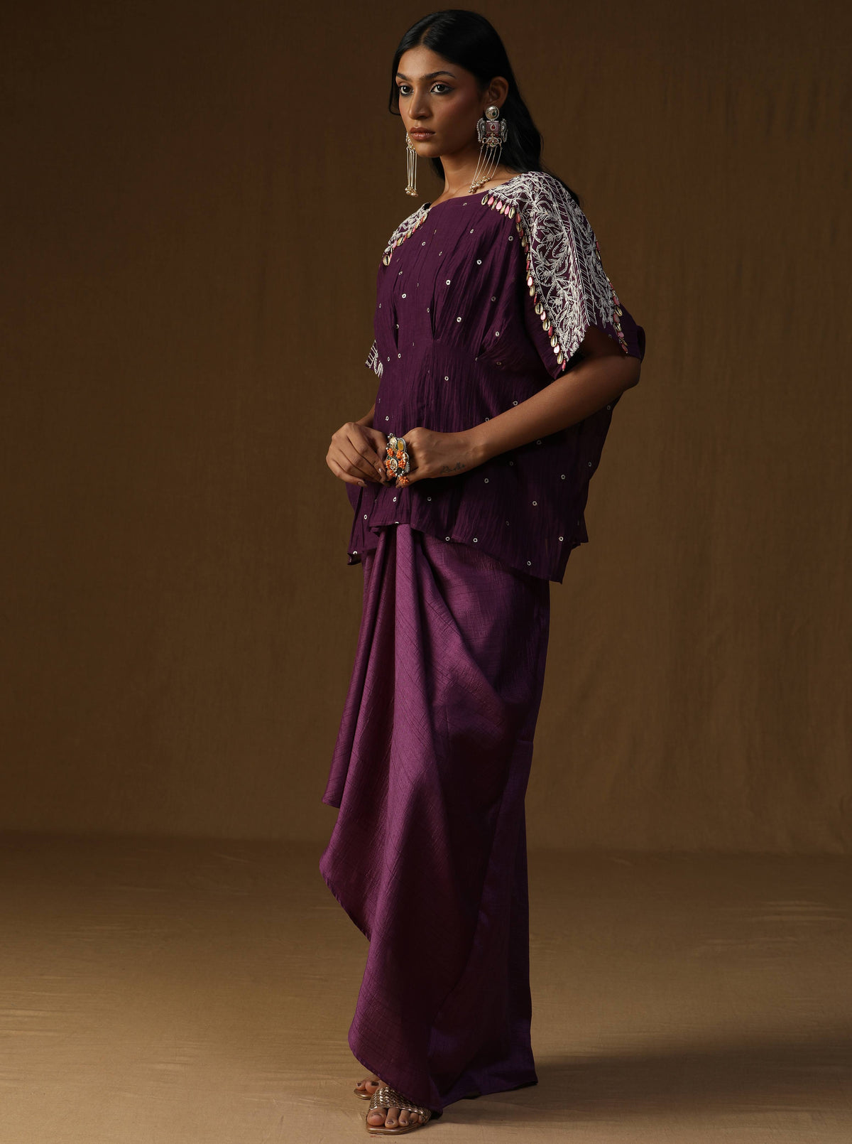 Indulekha  Noor Neel Indo-Western Set