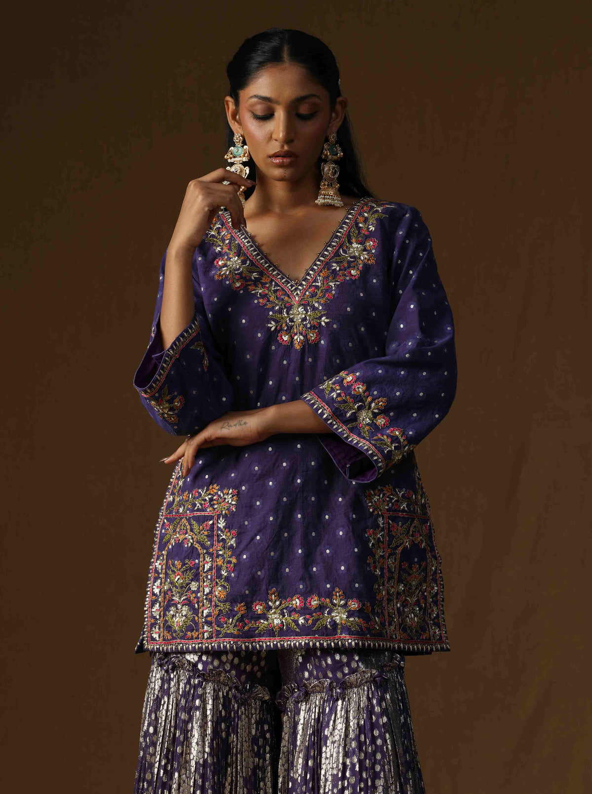 Noorika -Neel Kusum Sharara Set