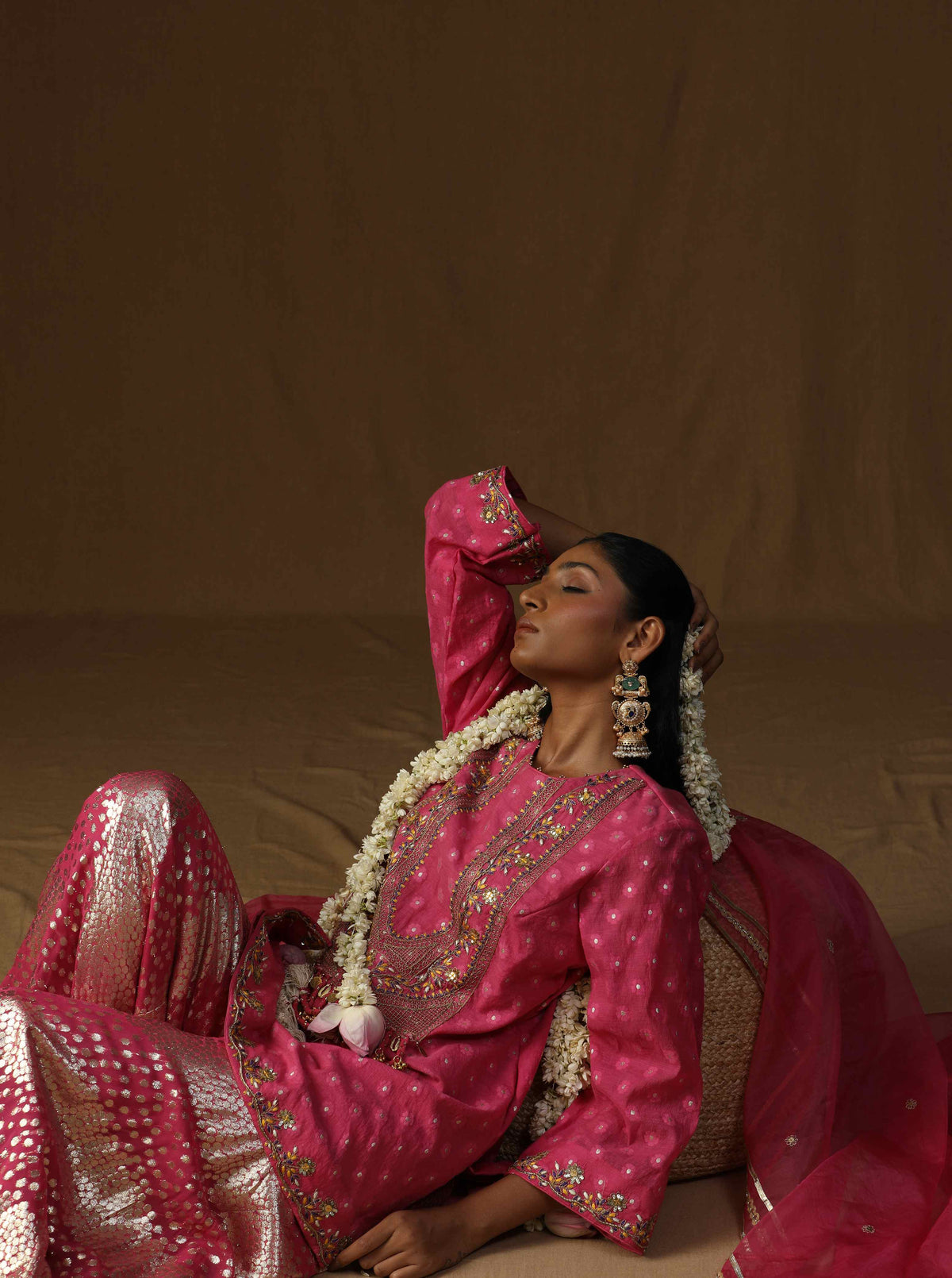 Rasika  Gulabi Embroidered Sharara Set