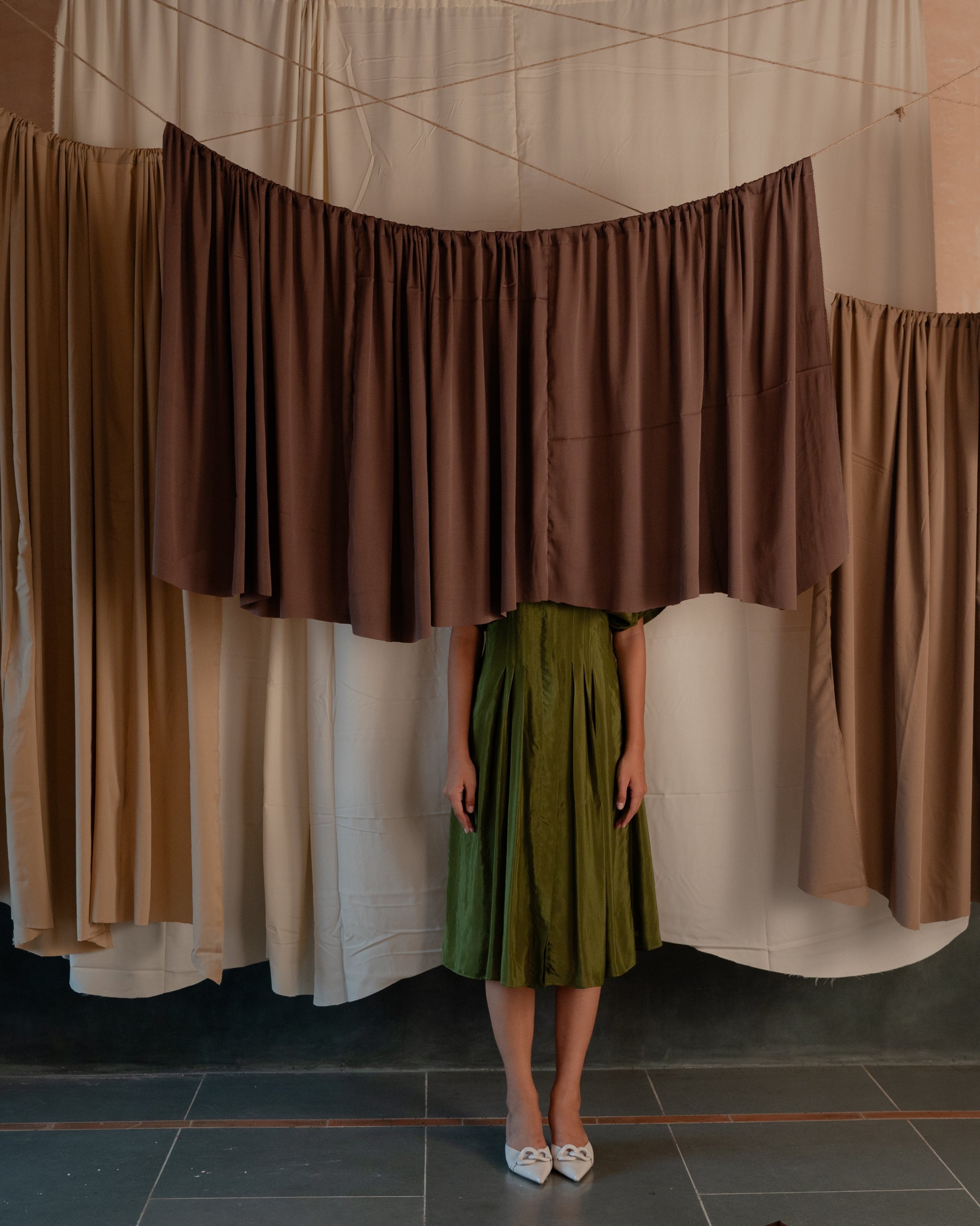 Pleated Shirt Dress