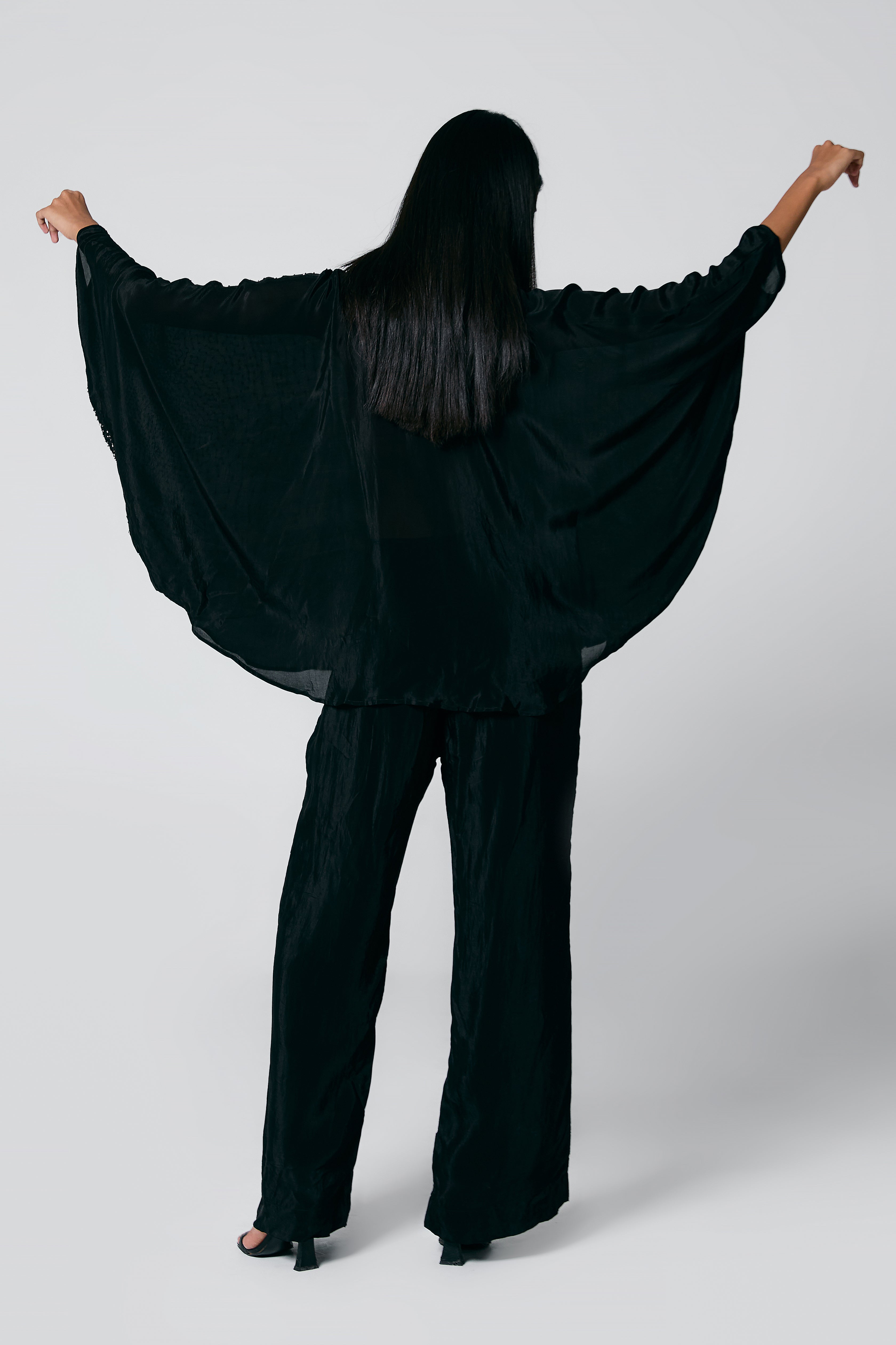 Embroidered Batwing Shirt