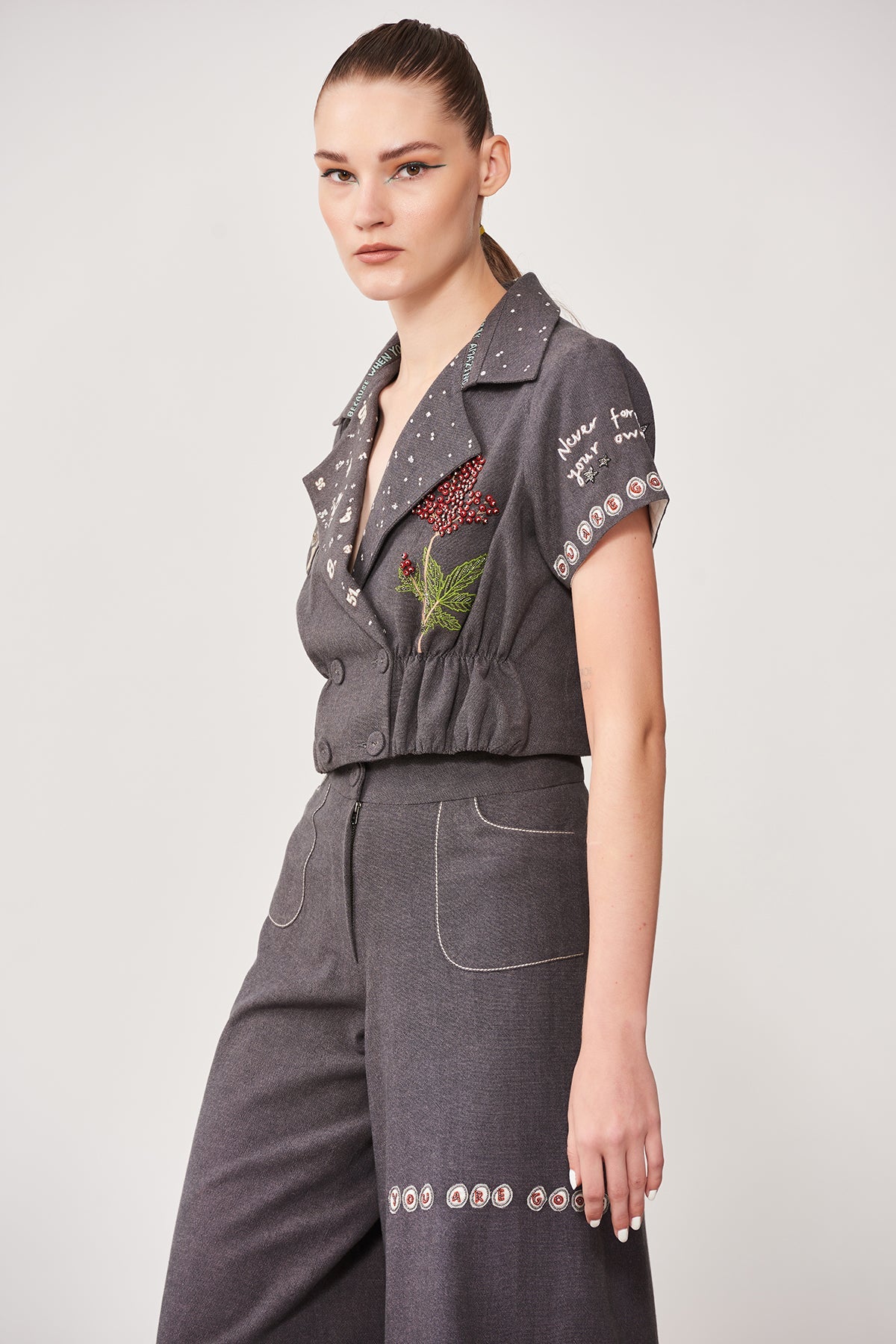 Good Enough Short Jacket With Flared Pant