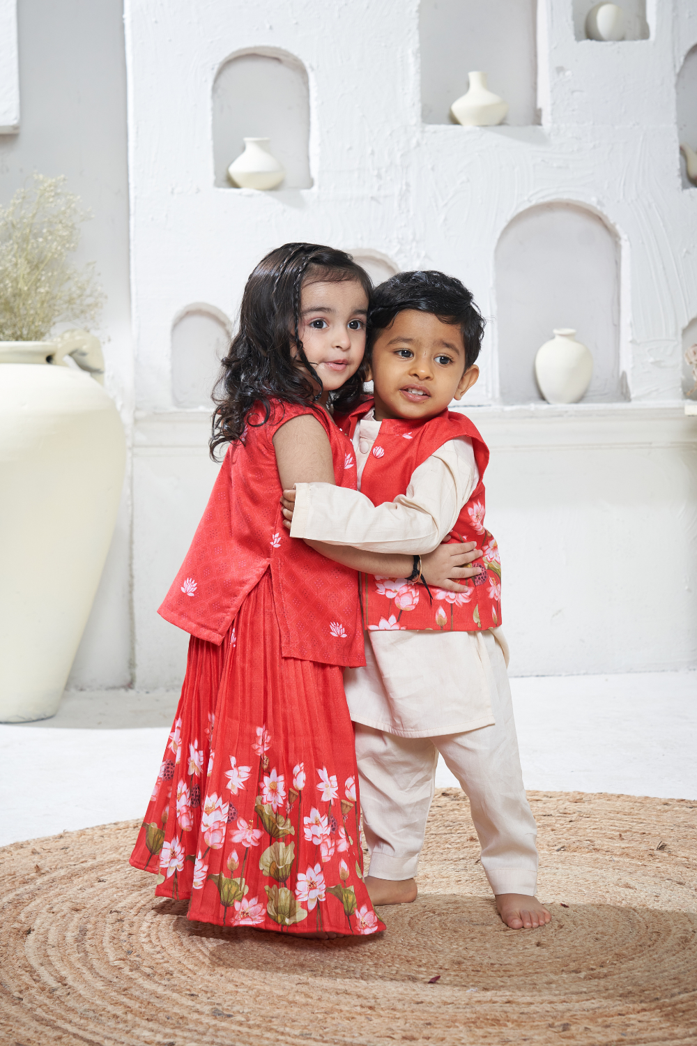 RED PICHWAI SHARARA SET