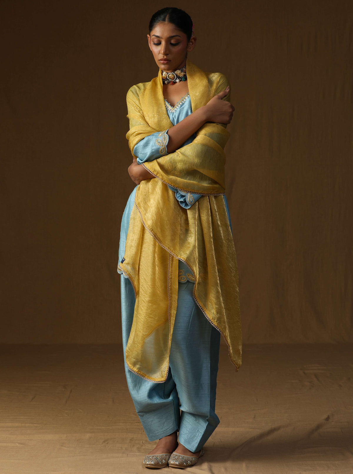 Vrind?  Neel Madhur Embroidered Suit Set