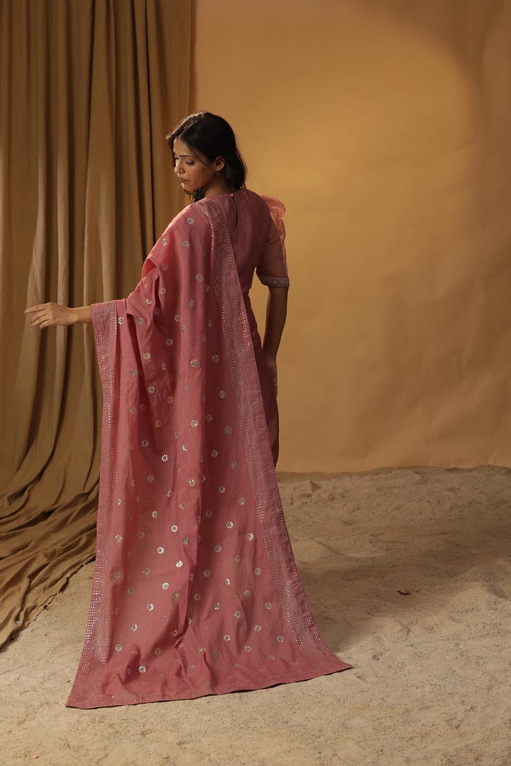 Image of CANYON ROSE BELL FLOWER HANDPAINTED SUIT SET