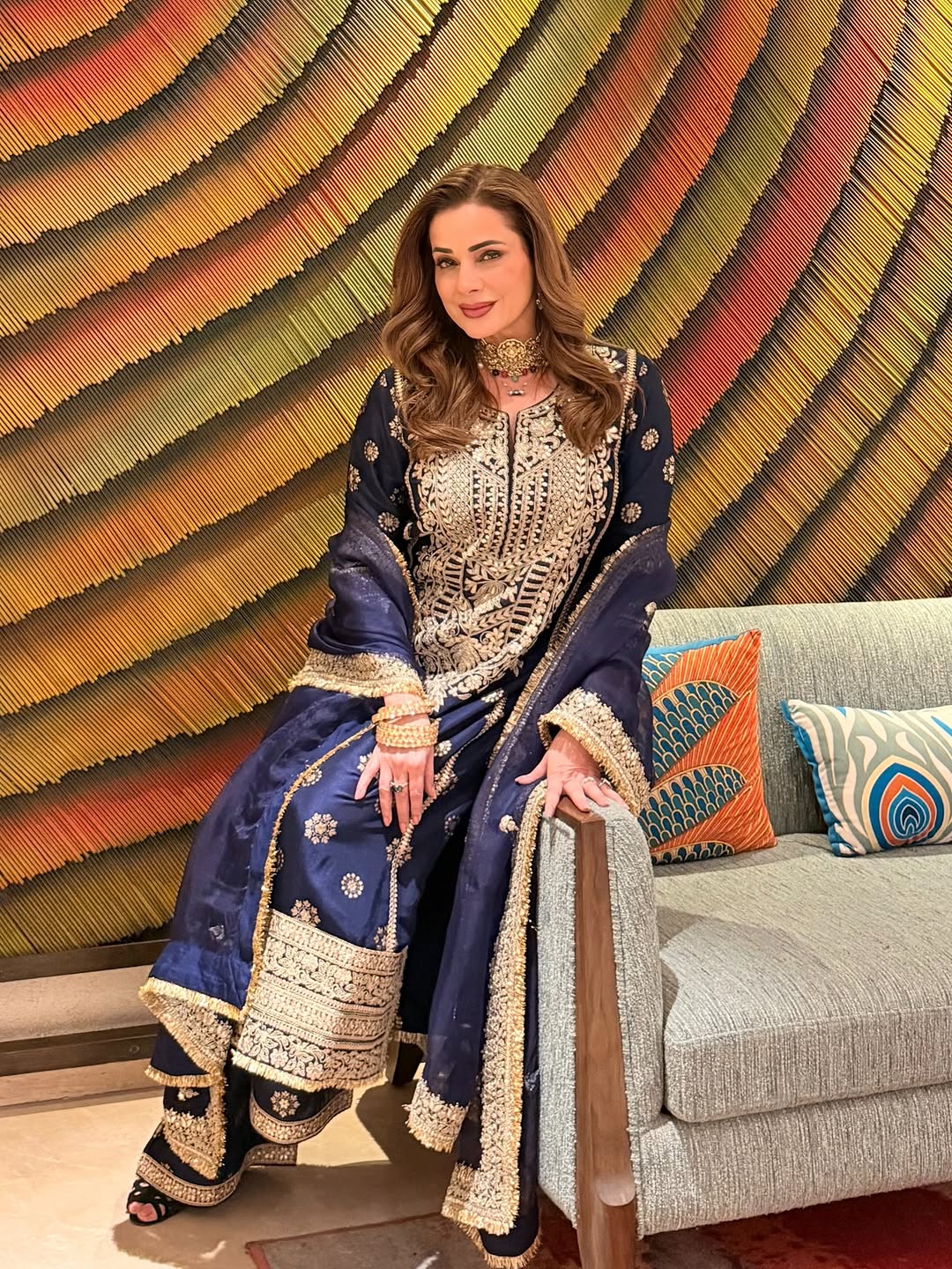 Badusha Palazzo Set - Neelam Kothari