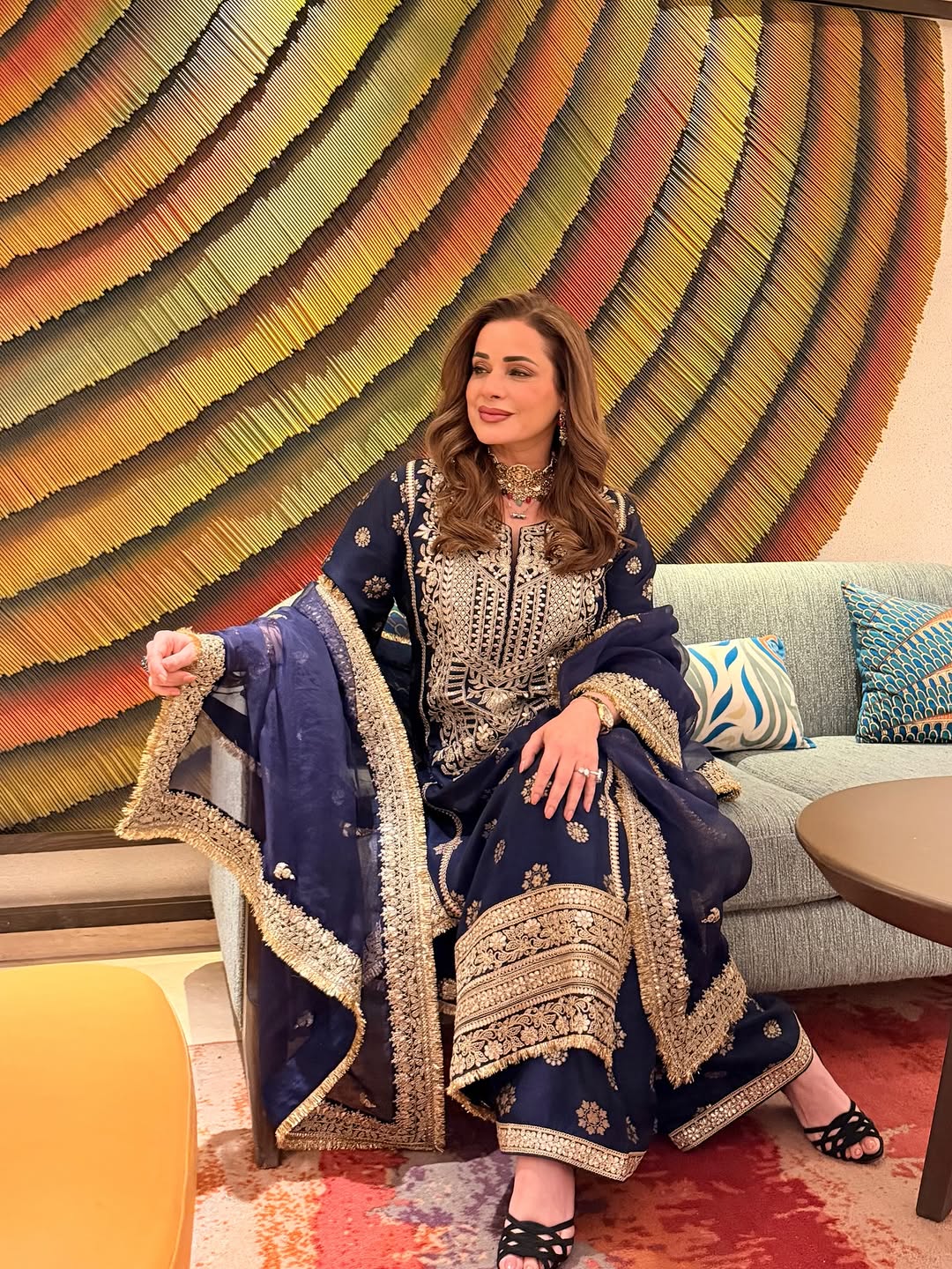 Badusha Palazzo Set - Neelam Kothari